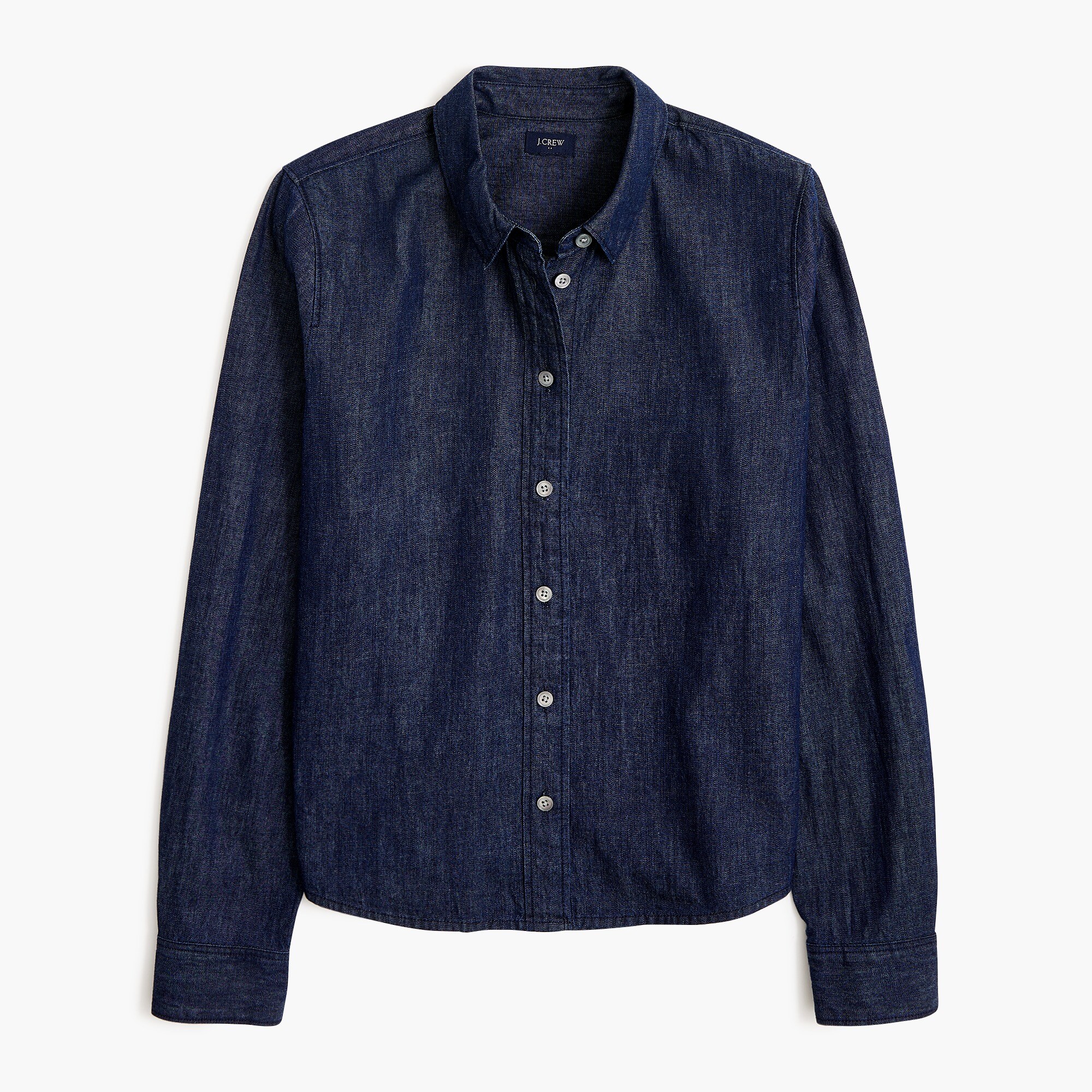 Modern chambray button-up shirt