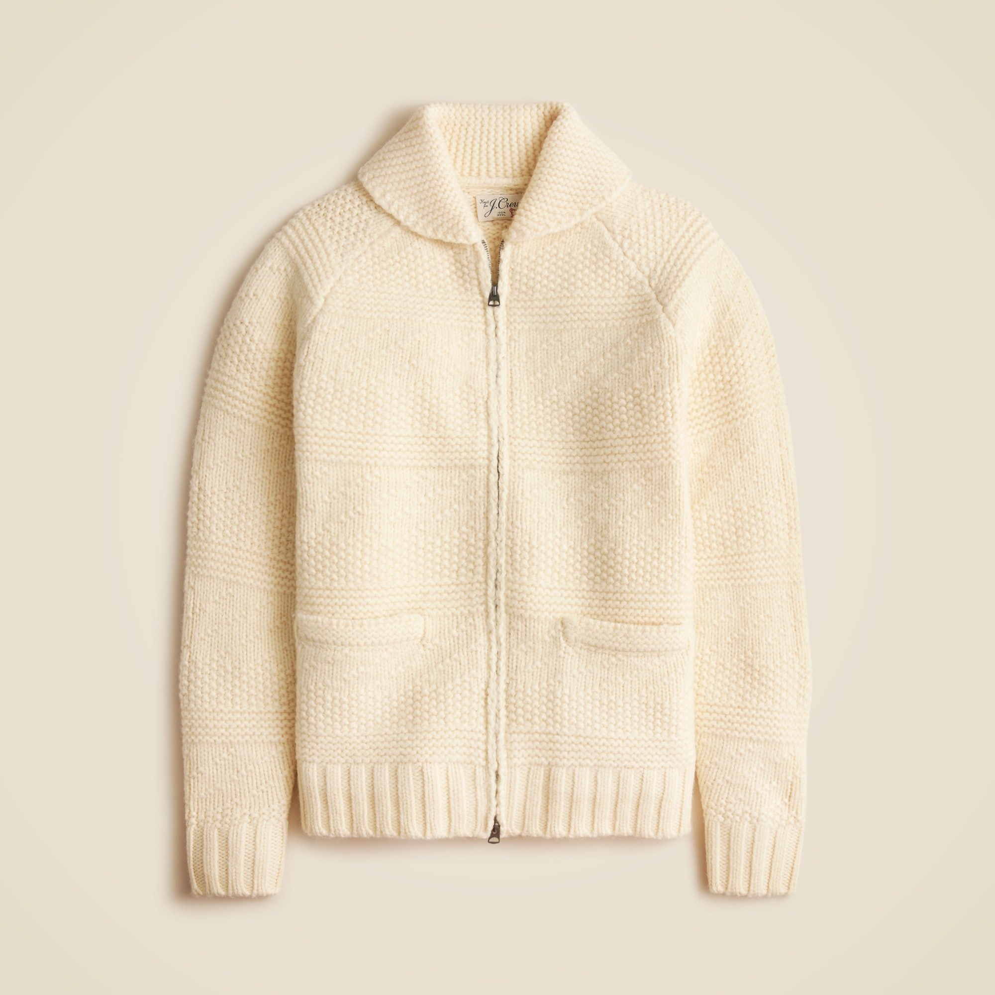 Highland wool full-zip sweater