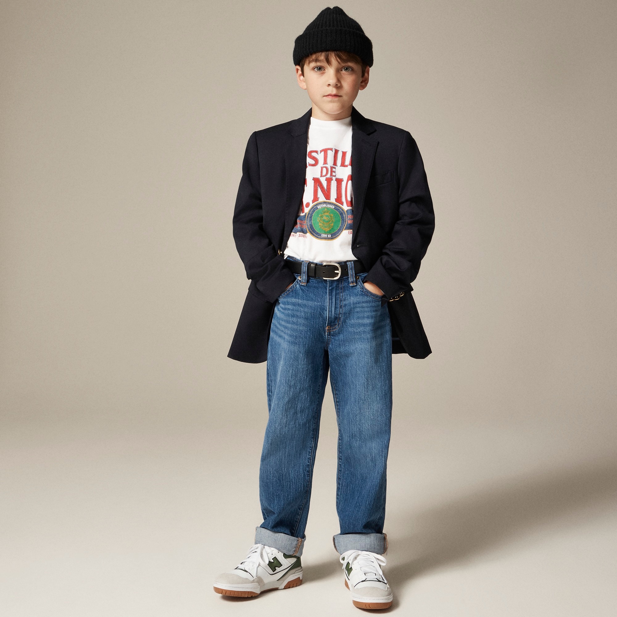  Kids' long-sleeve &quot;St. Nick&quot; graphic T-shirt