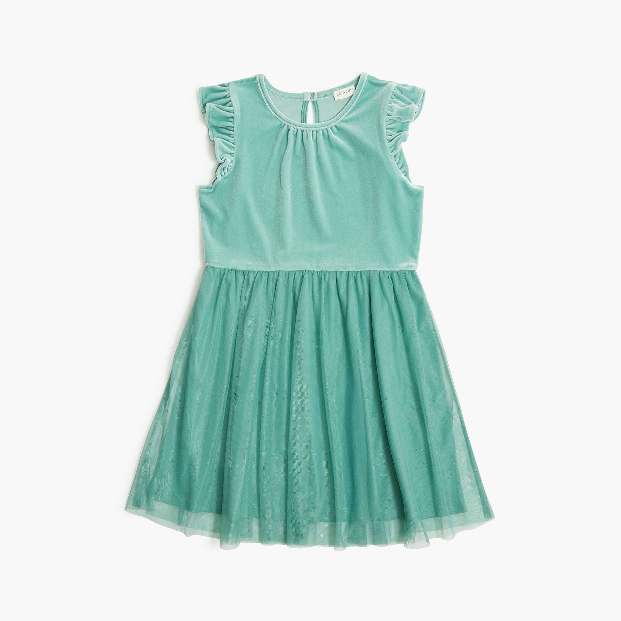 Girls' velvet tulle dress