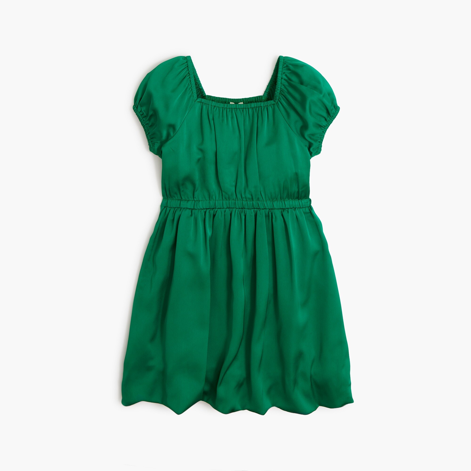 girls' satin bubble-hem dress for girls