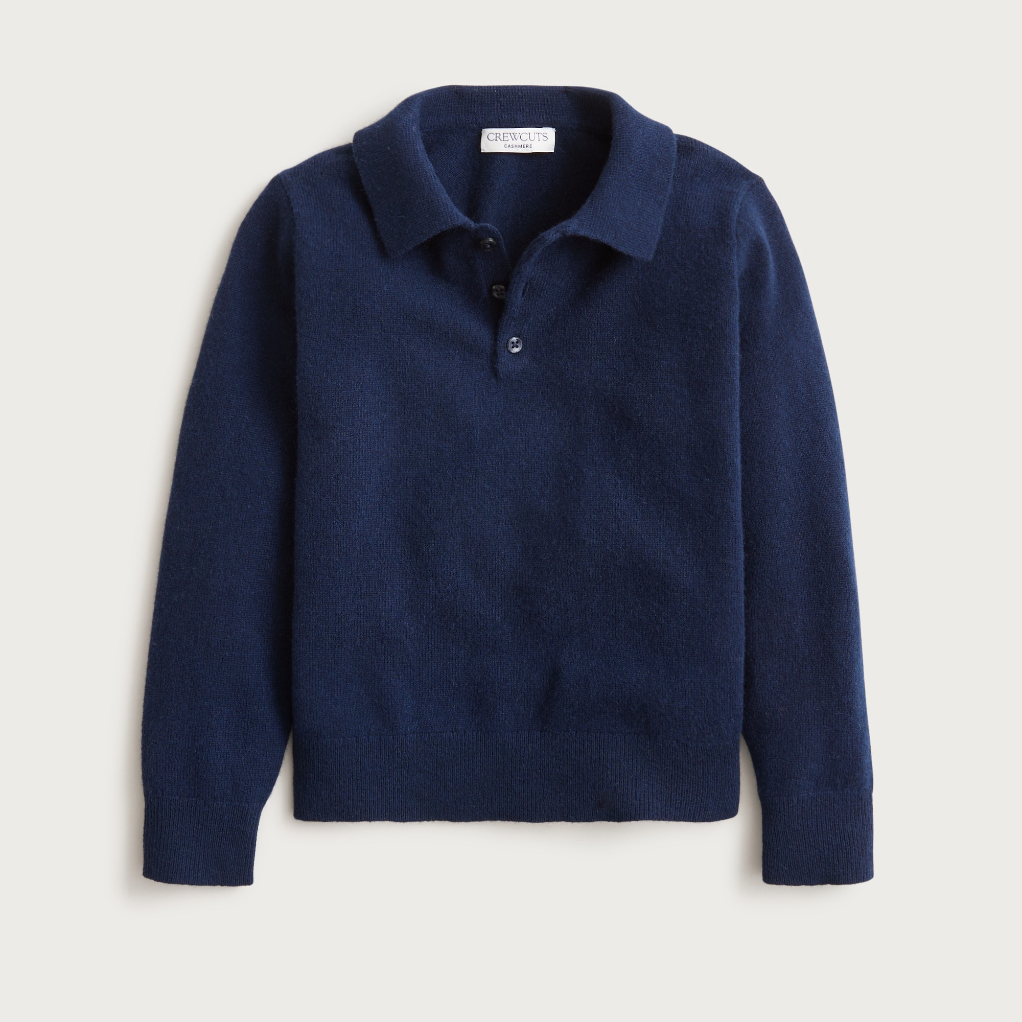  Kids' cashmere collared pullover