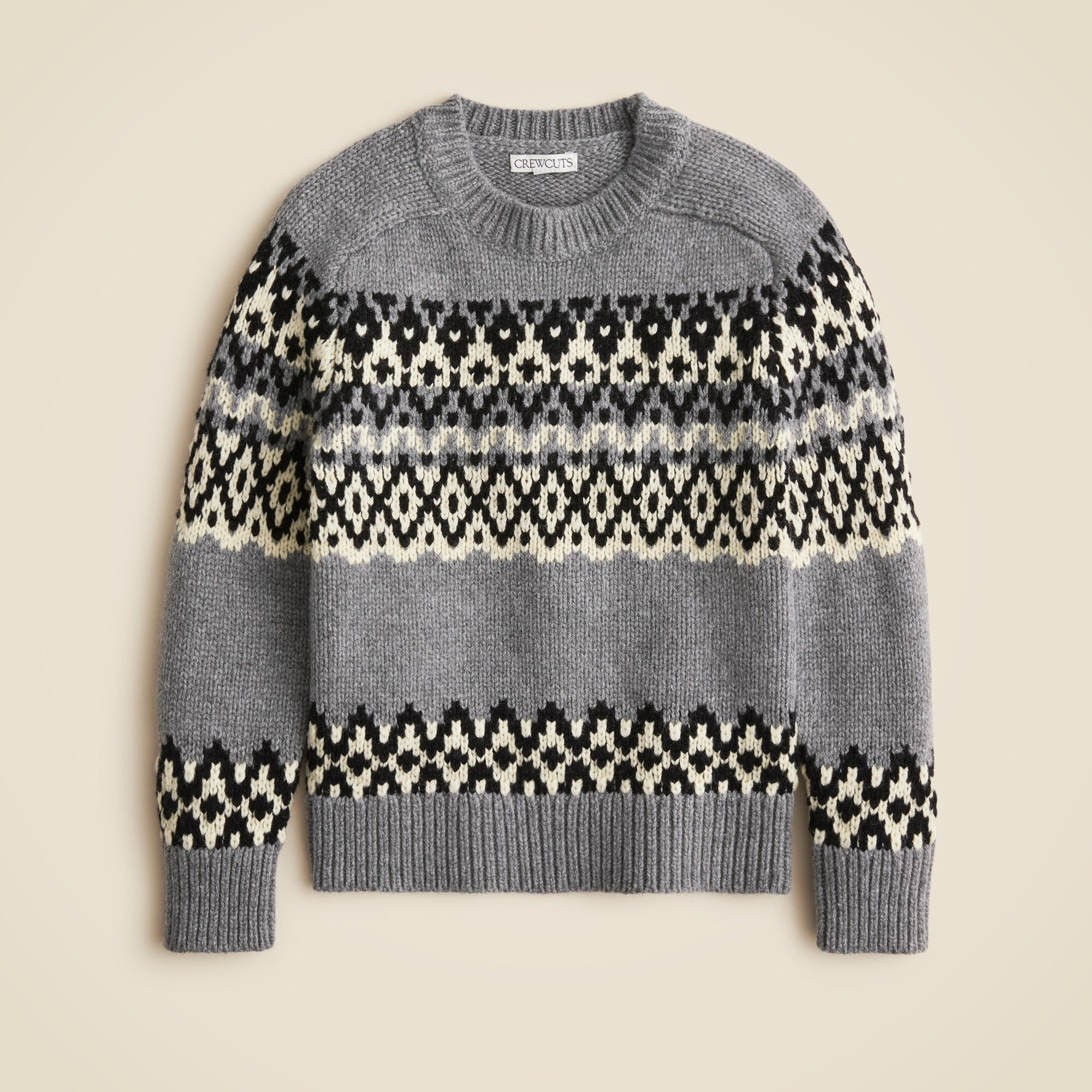 Boys' Fair Isle Crewneck Sweater In Wool Blend For Boys | J.Crew