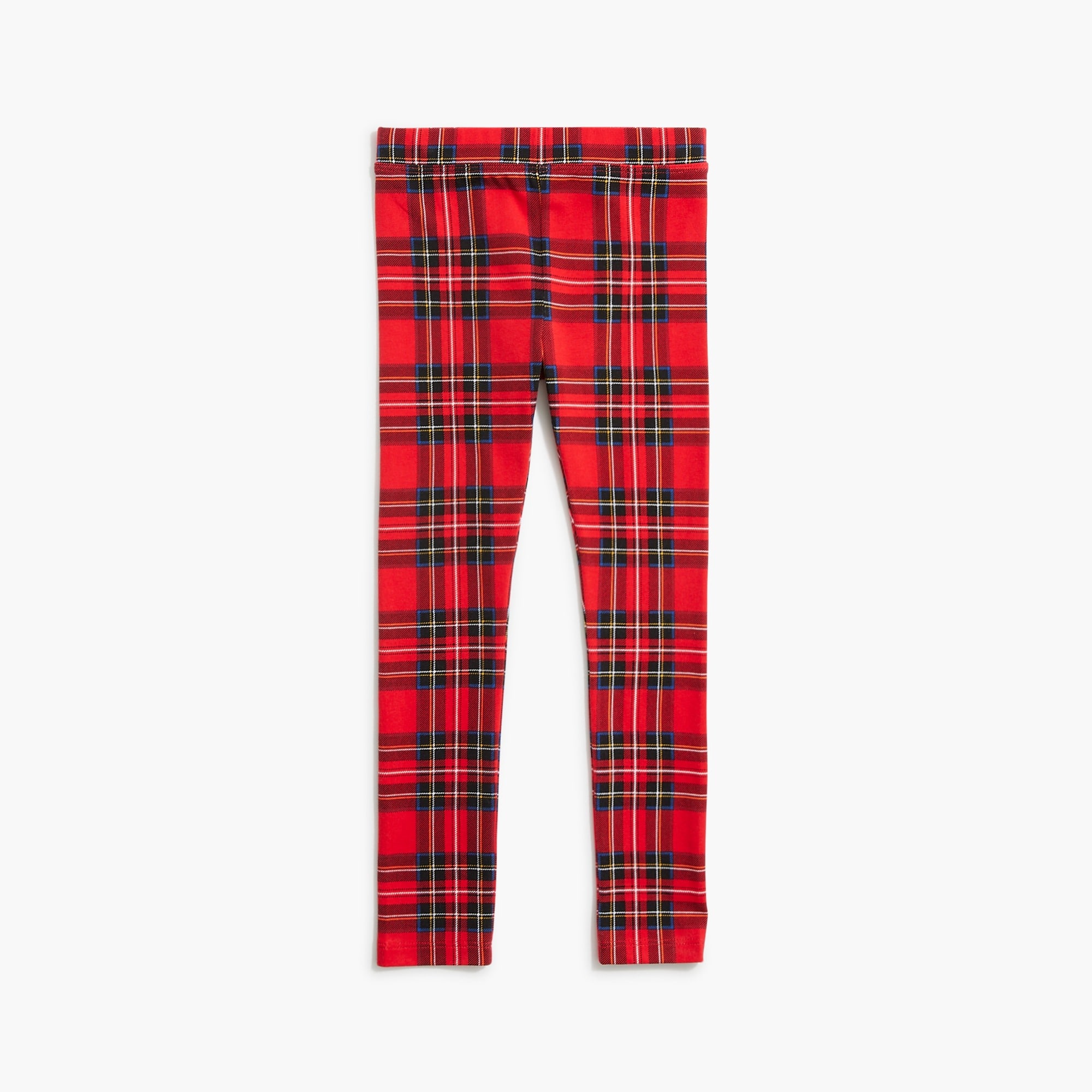 girls Girls' red tartan printed leggings