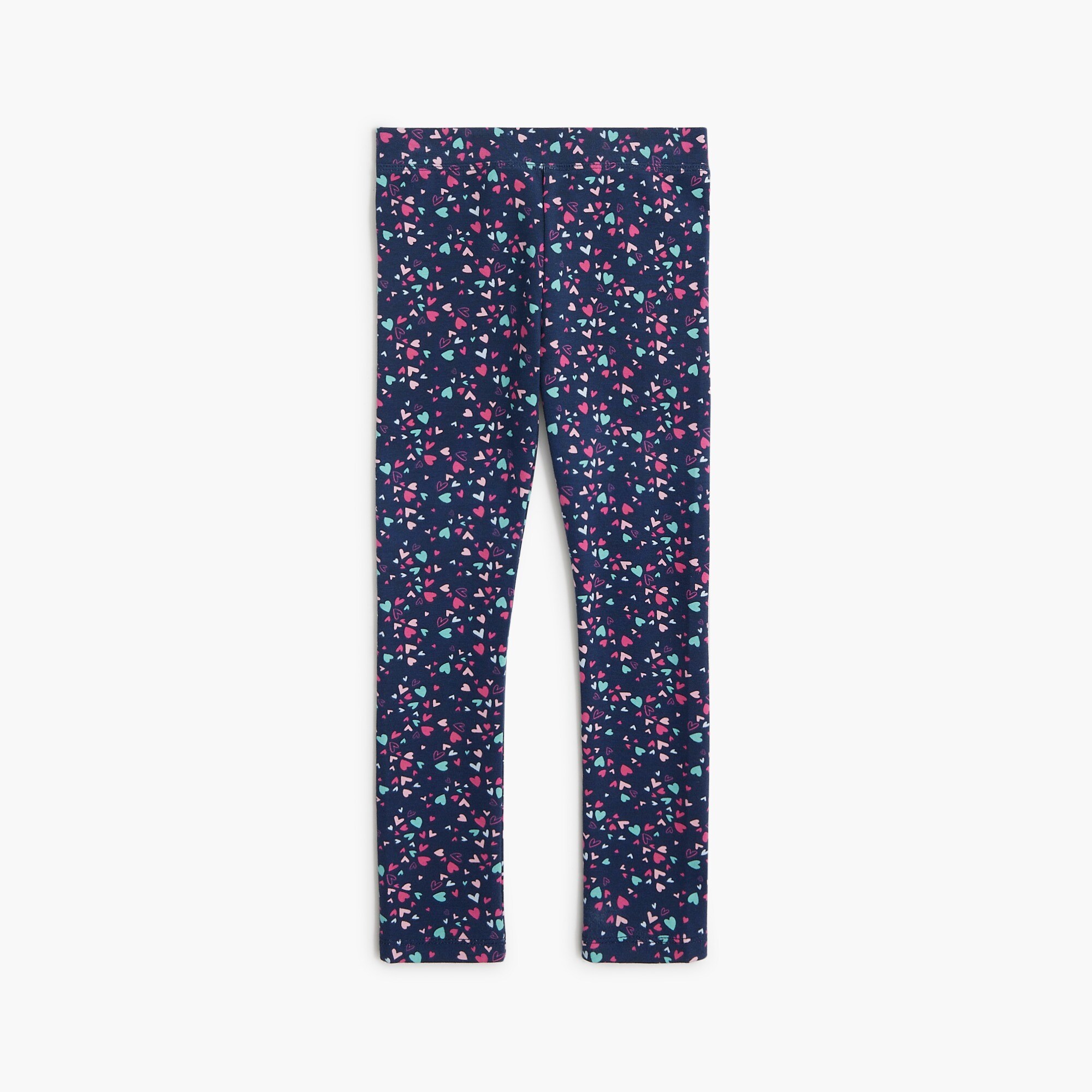  Girls' heart-print leggings