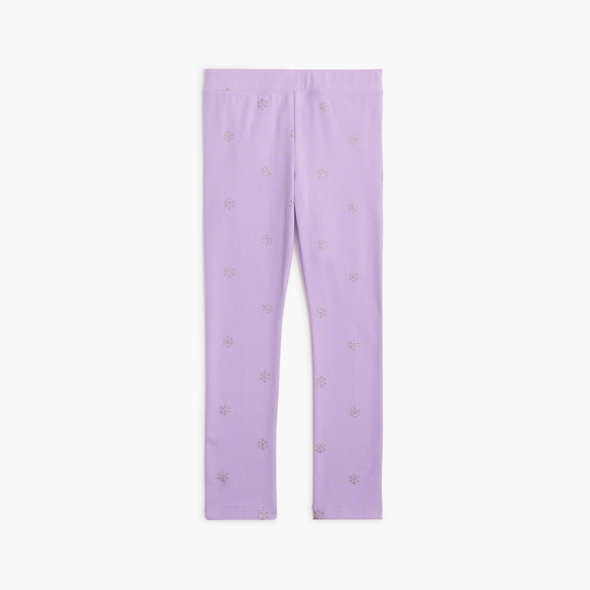 girls' glitter snowflake leggings for girls