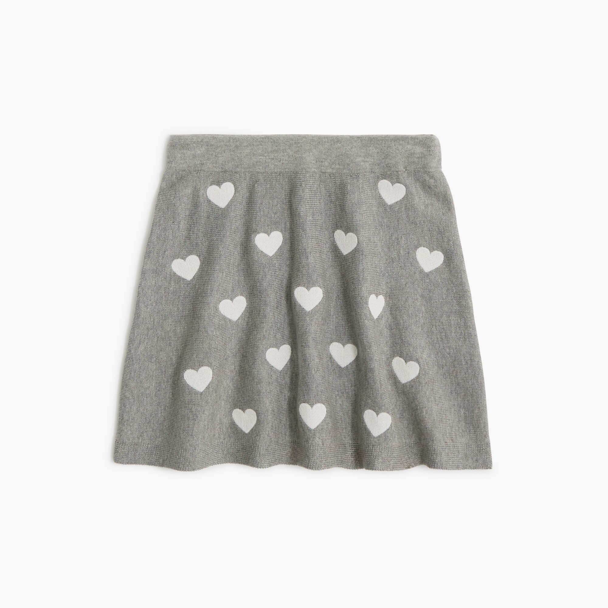 Girls' heart sweater-skirt