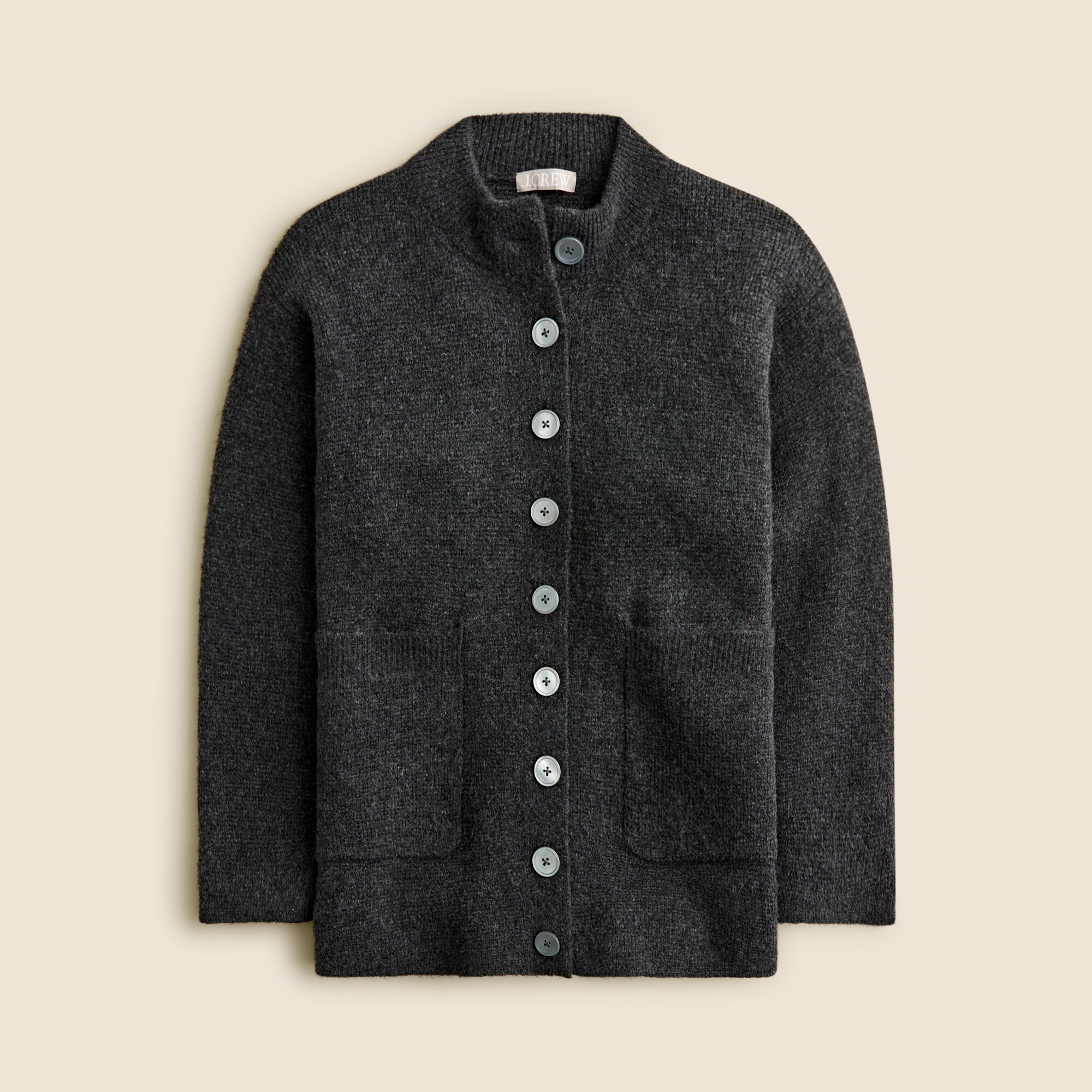 Relaxed milano-stitch cardigan