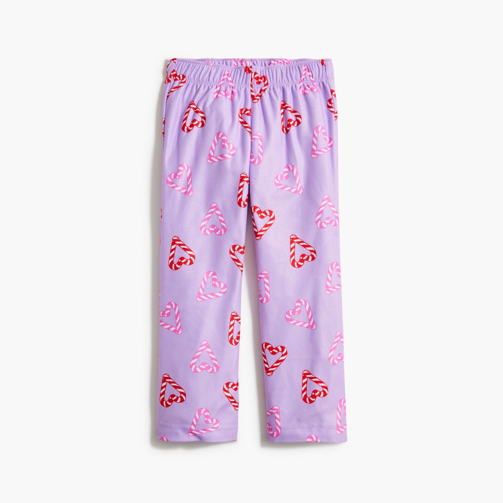 Girls' candy cane hearts pajama pant