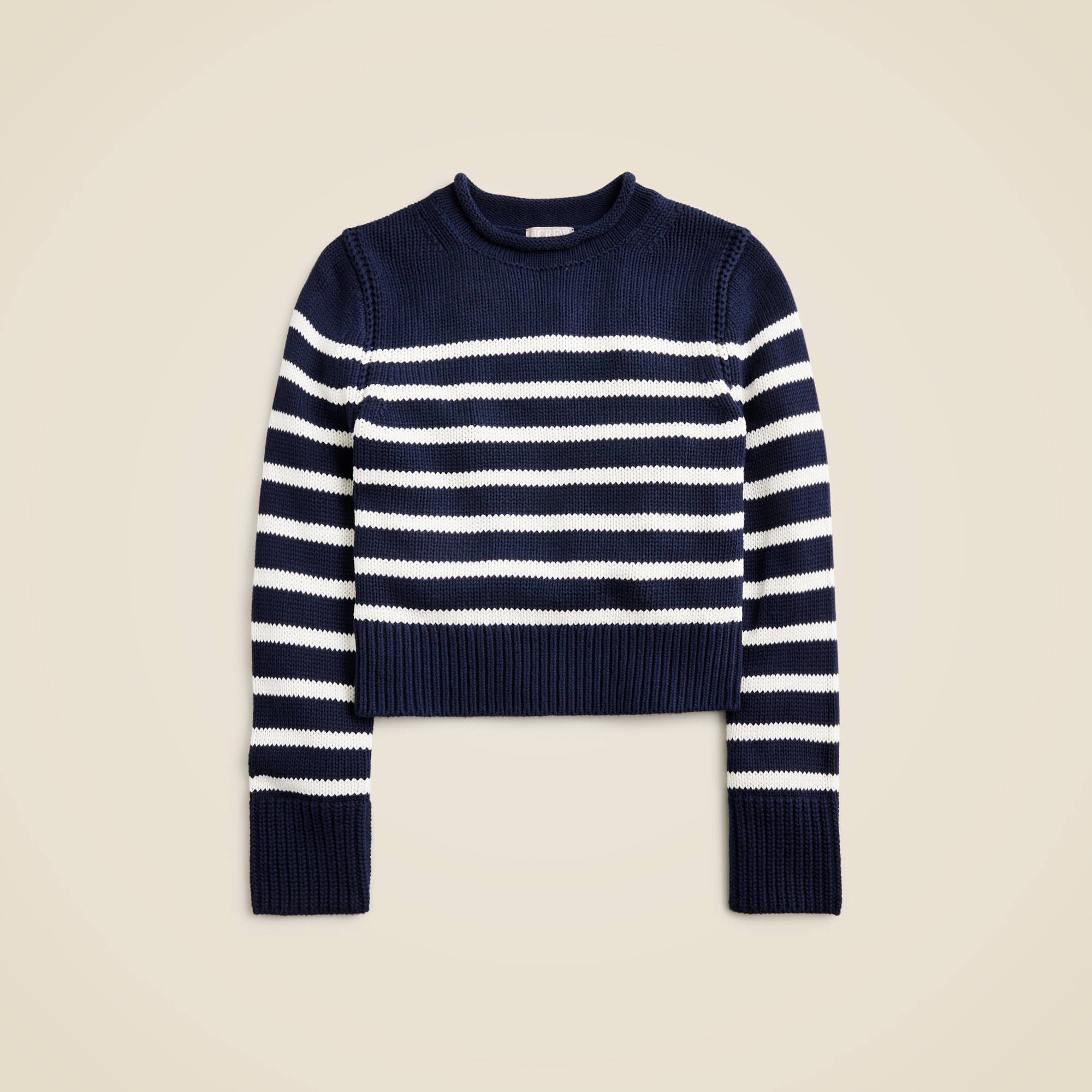 womens Heritage cotton Rollneck&trade; sweater in stripe