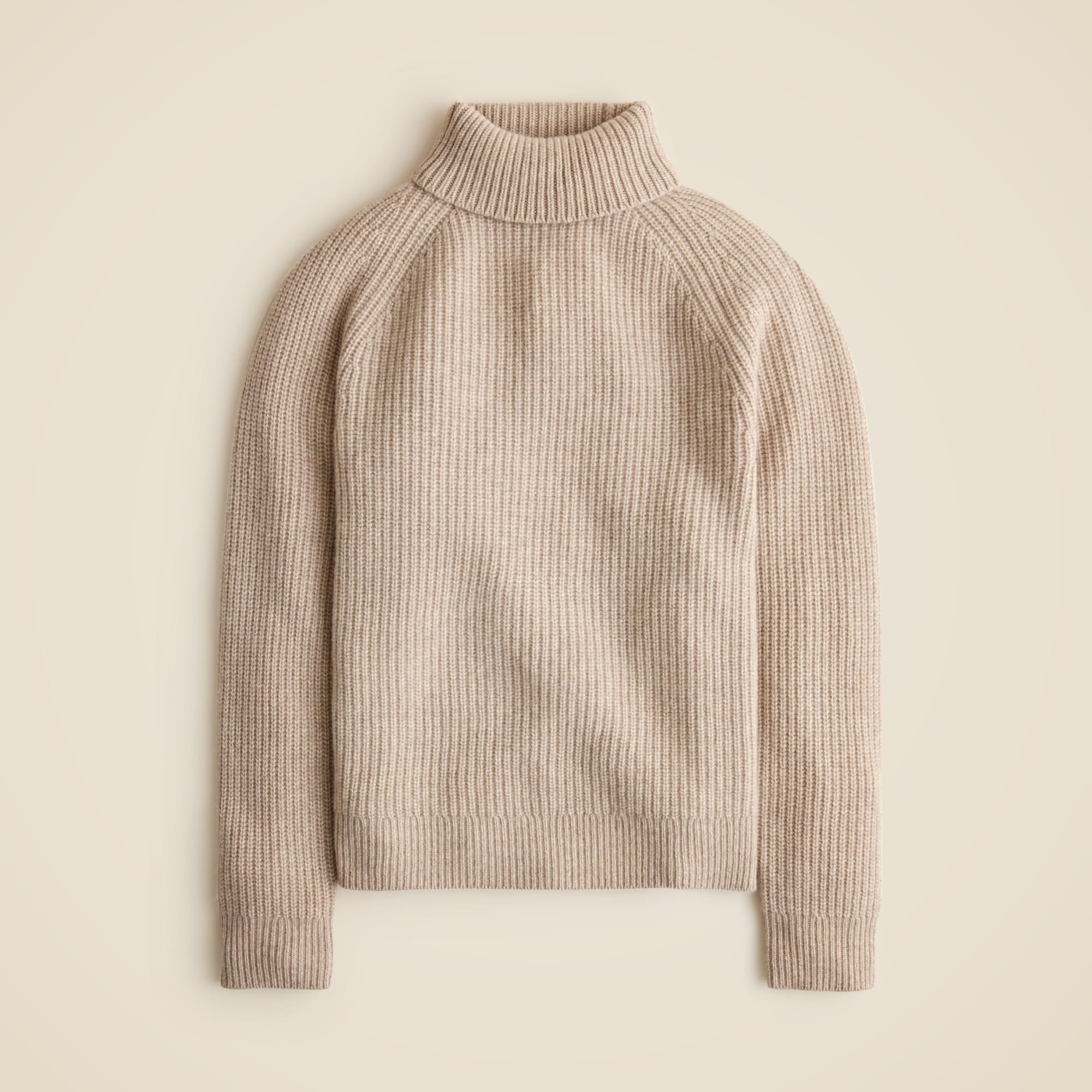 J.Crew: Midweight Cashmere Ribbed Raglan-sleeve Turtleneck