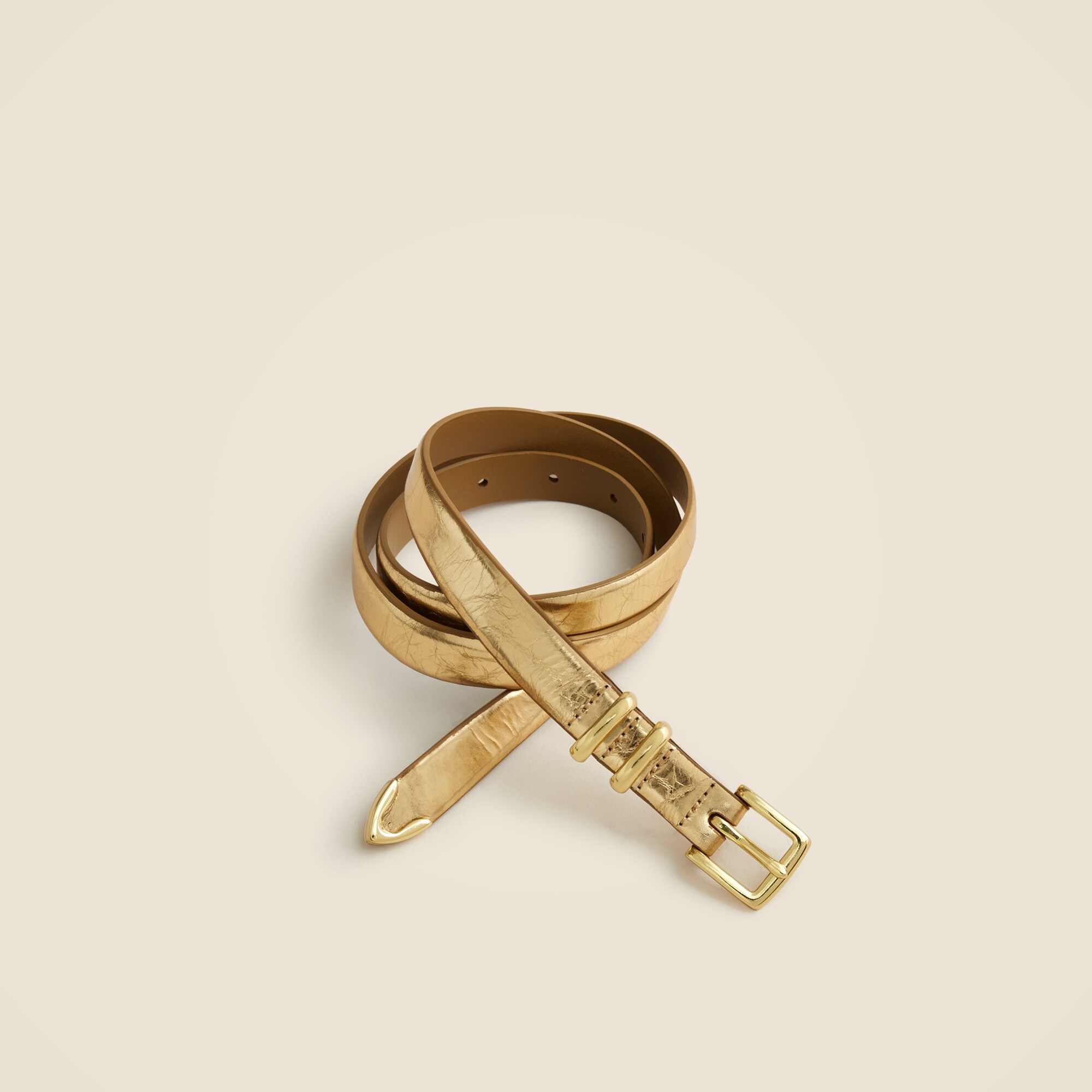 Metallic Cracked Belt
