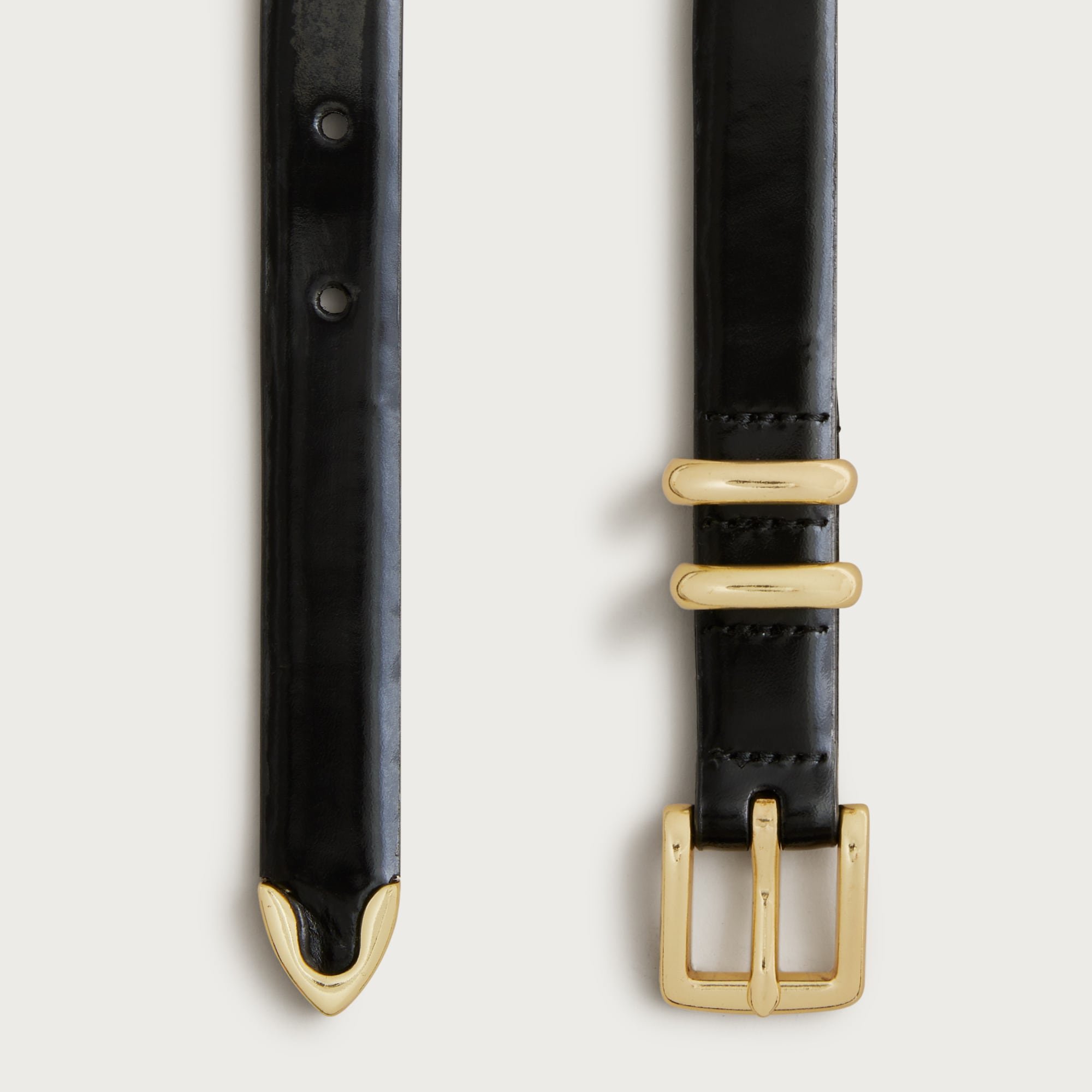 Thin Spazzolato Italian Leather Belt For Women | J.Crew