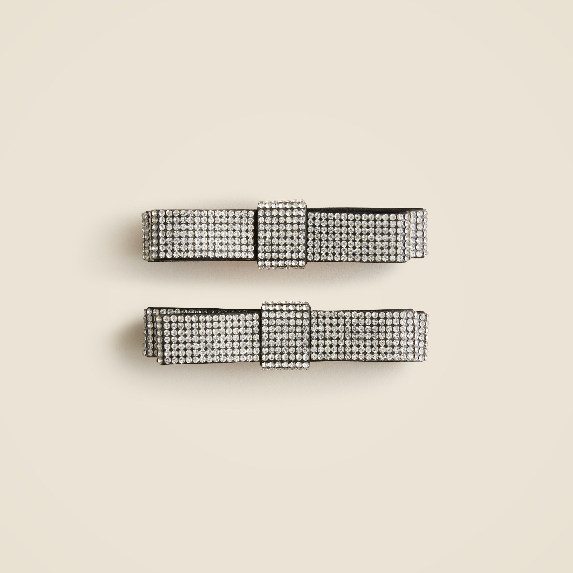 Sparkle bow hair clips set-of-two