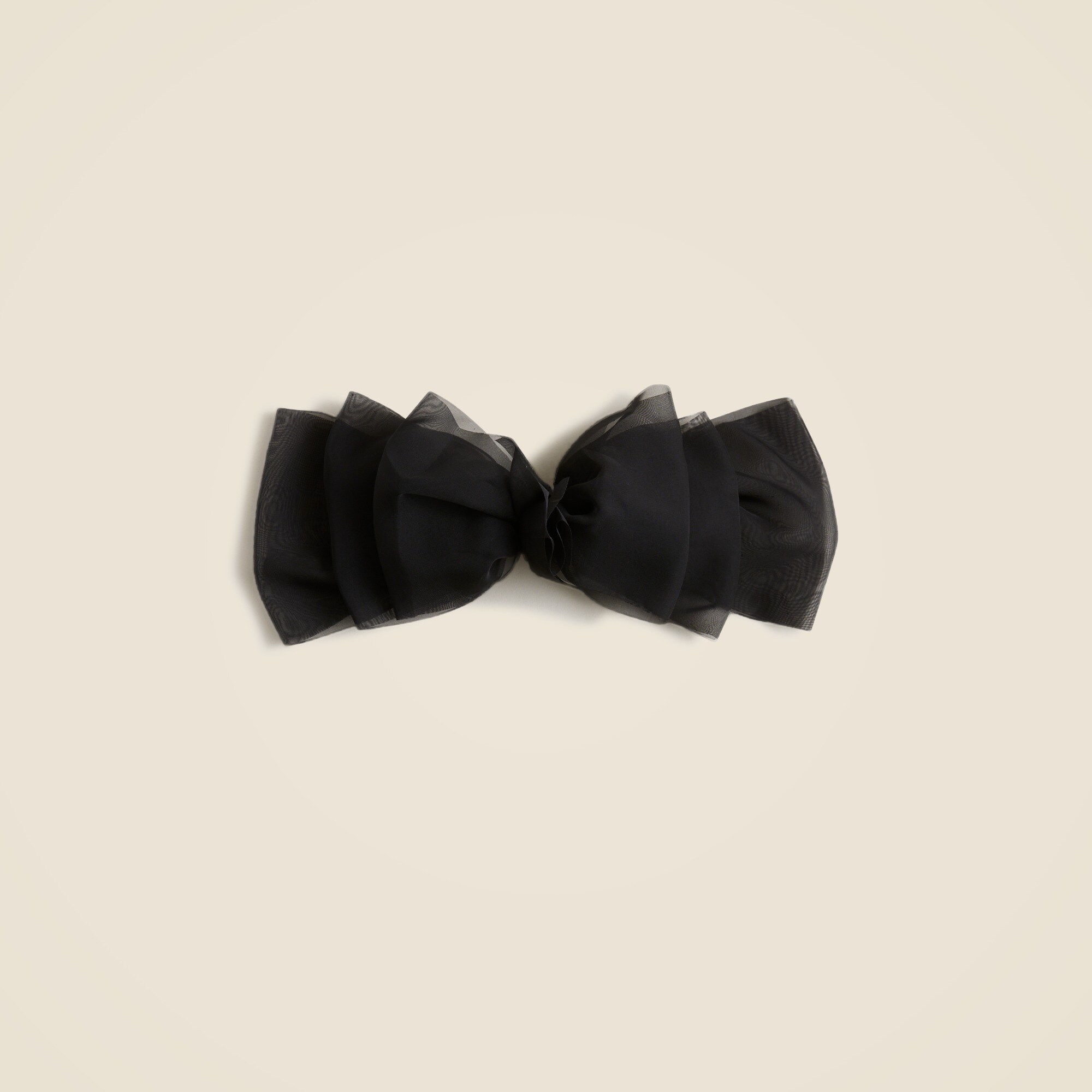 J.Crew: Sheer Organza Bow Hair Clip For Women
