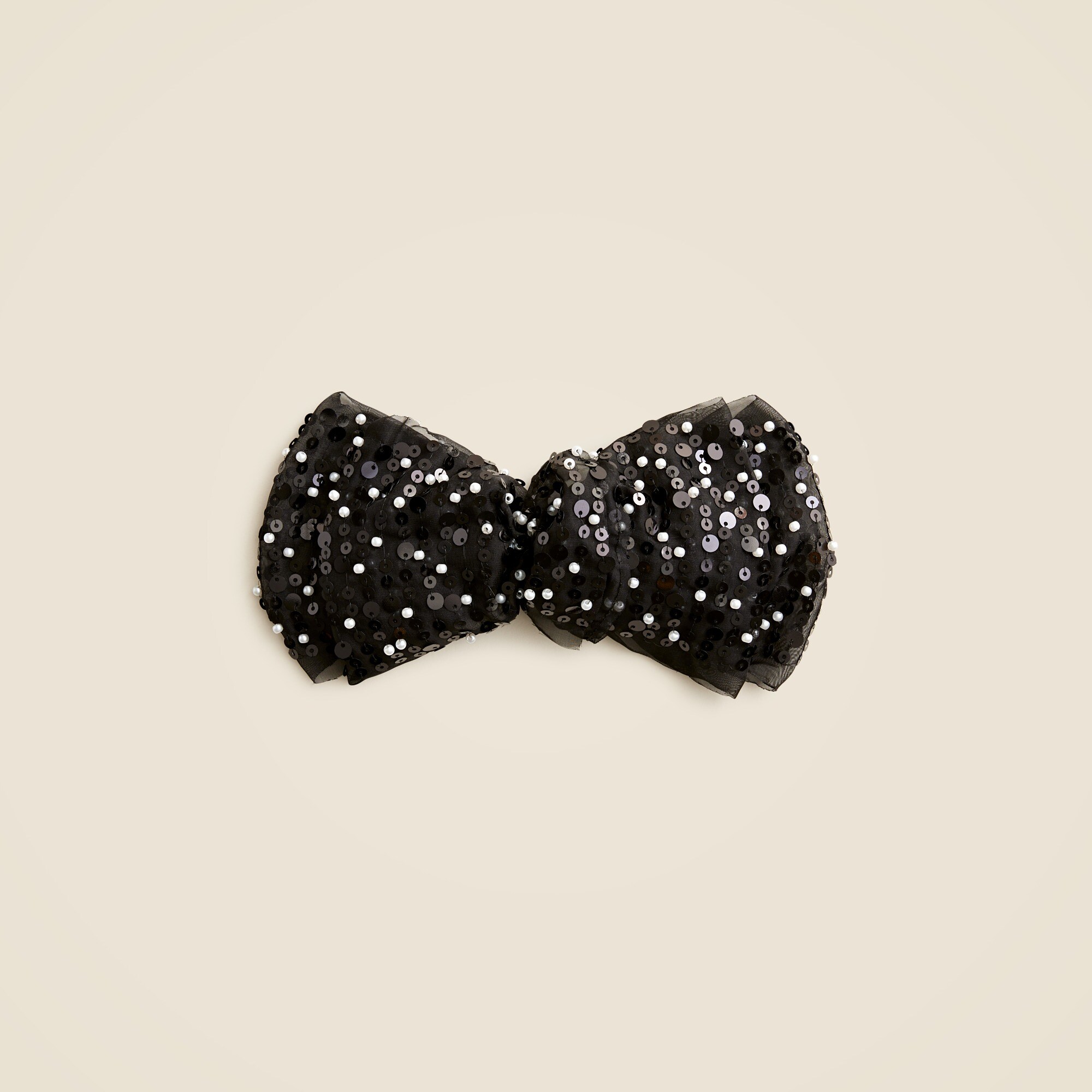 Sequin sheer hair bow