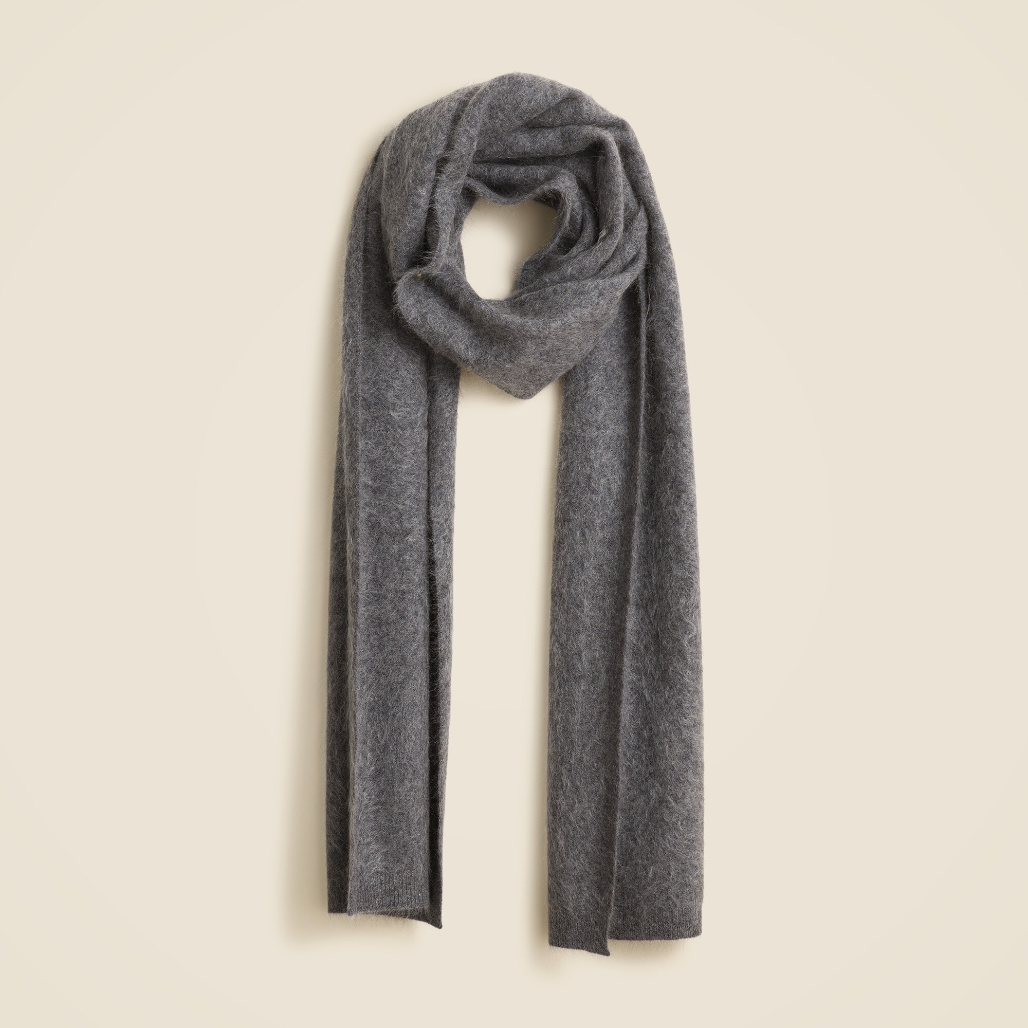 Brushed cashmere scarf