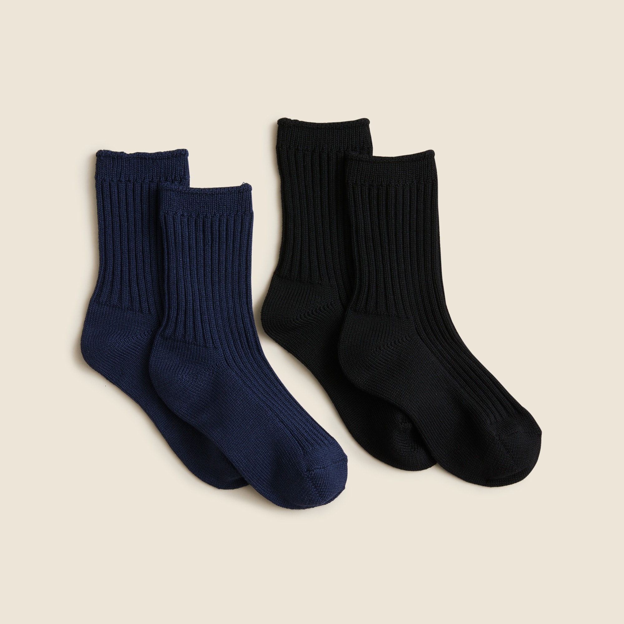  Kids' classic knit socks two-pack