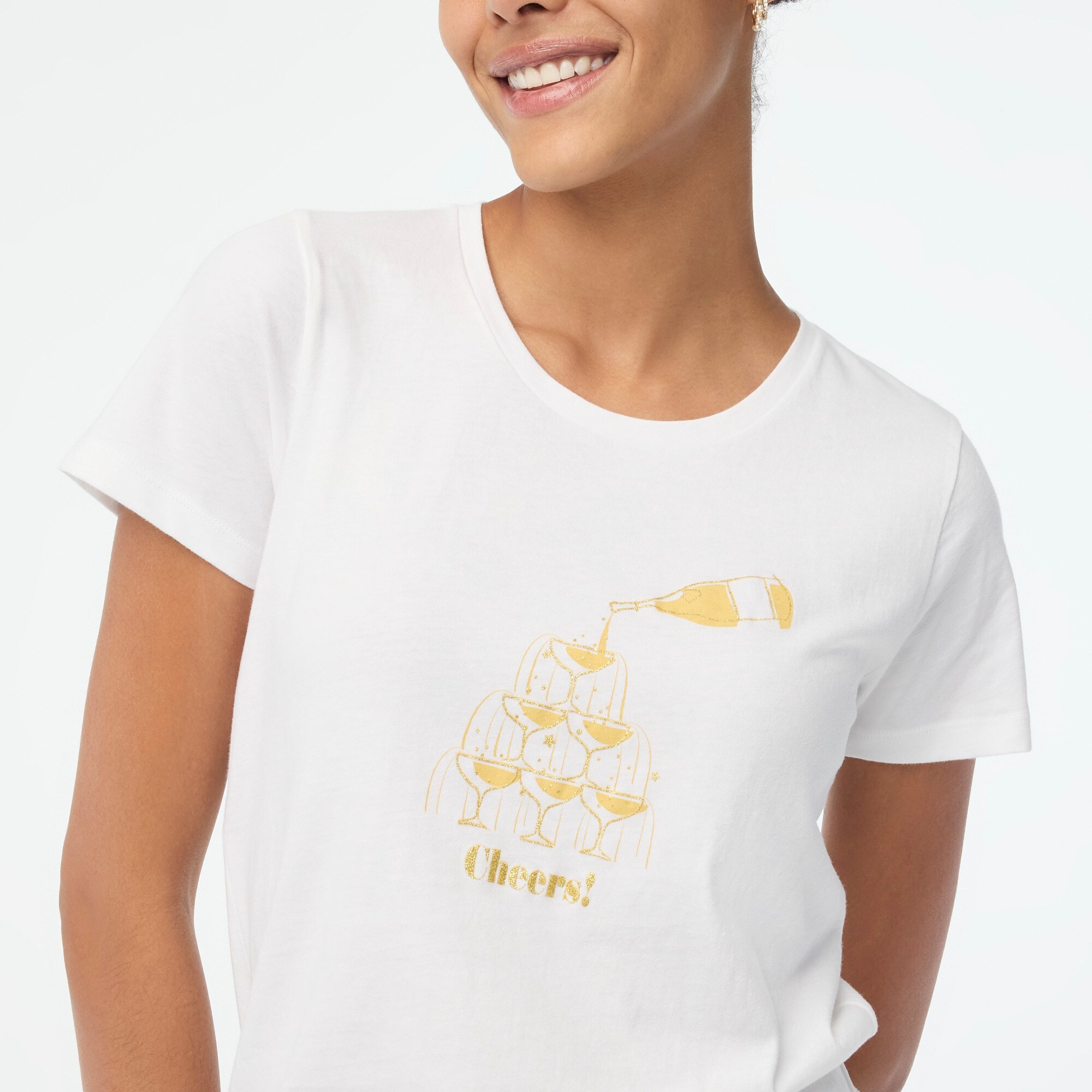 Champagne tower graphic tee
