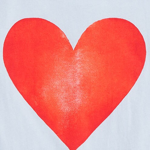 Watercolor heart graphic tee HEART factory: watercolor heart graphic tee for women