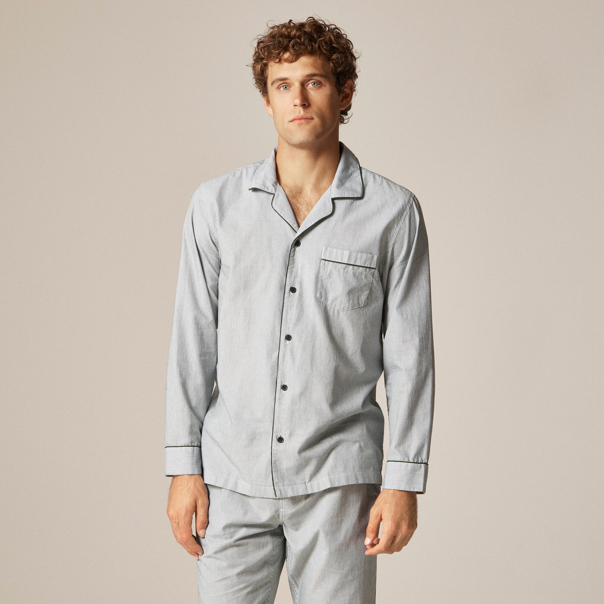 Pajama set in cotton poplin