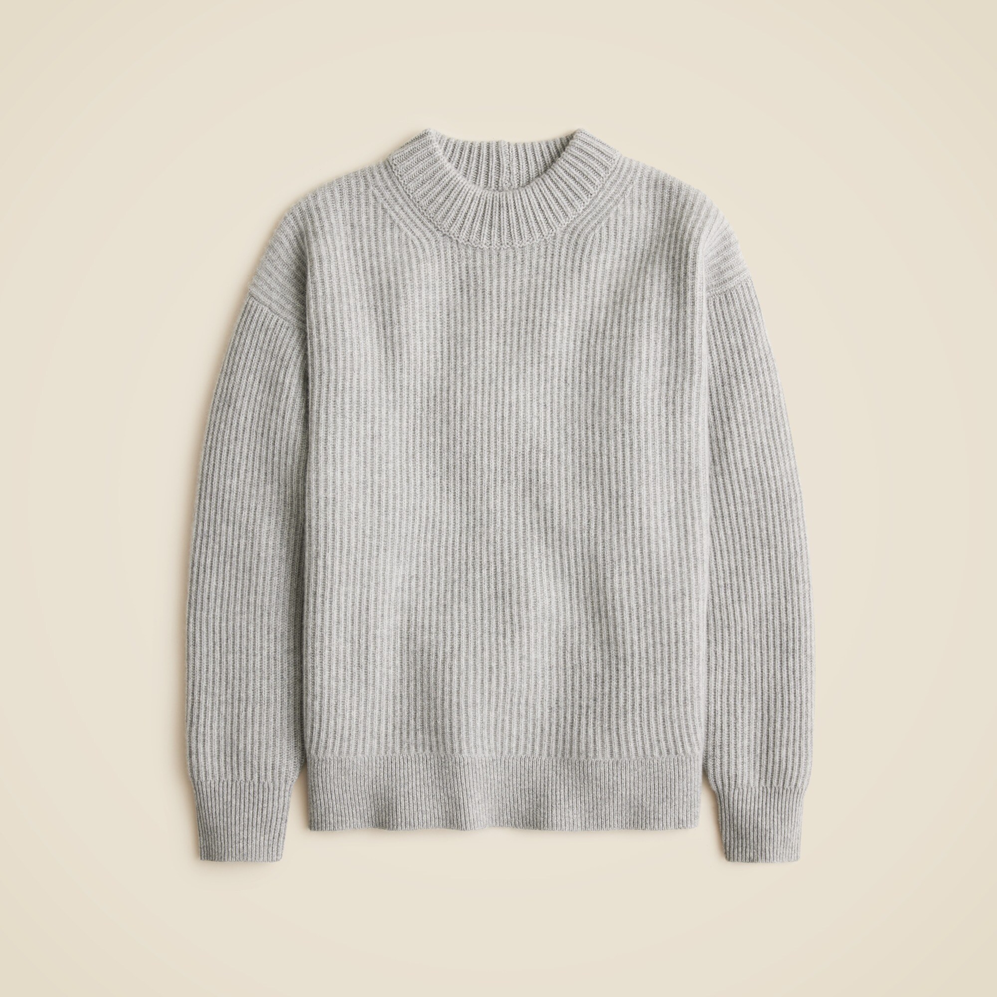 womens Ribbed cashmere oversized sweater