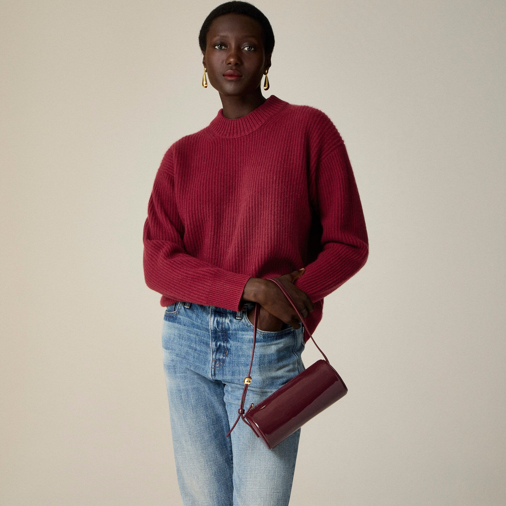 Ribbed Cashmere Oversized Sweater For Women | J.Crew