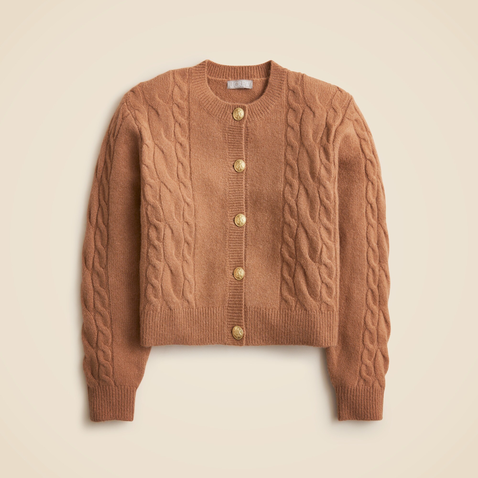 Cable-knit cardigan