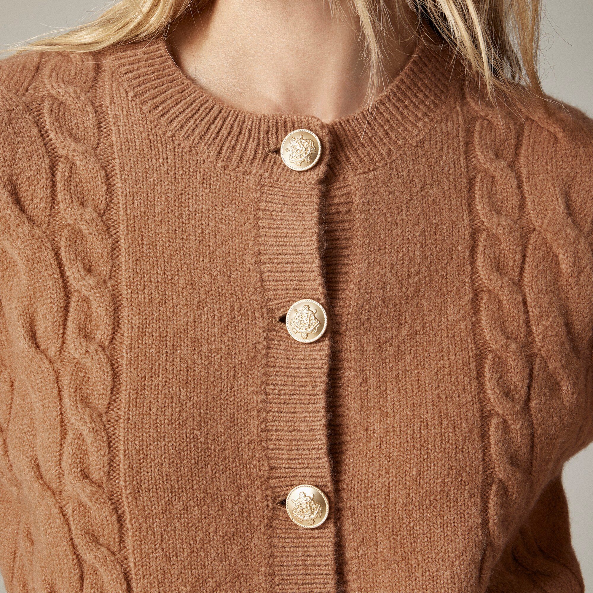Cable-knit cardigan