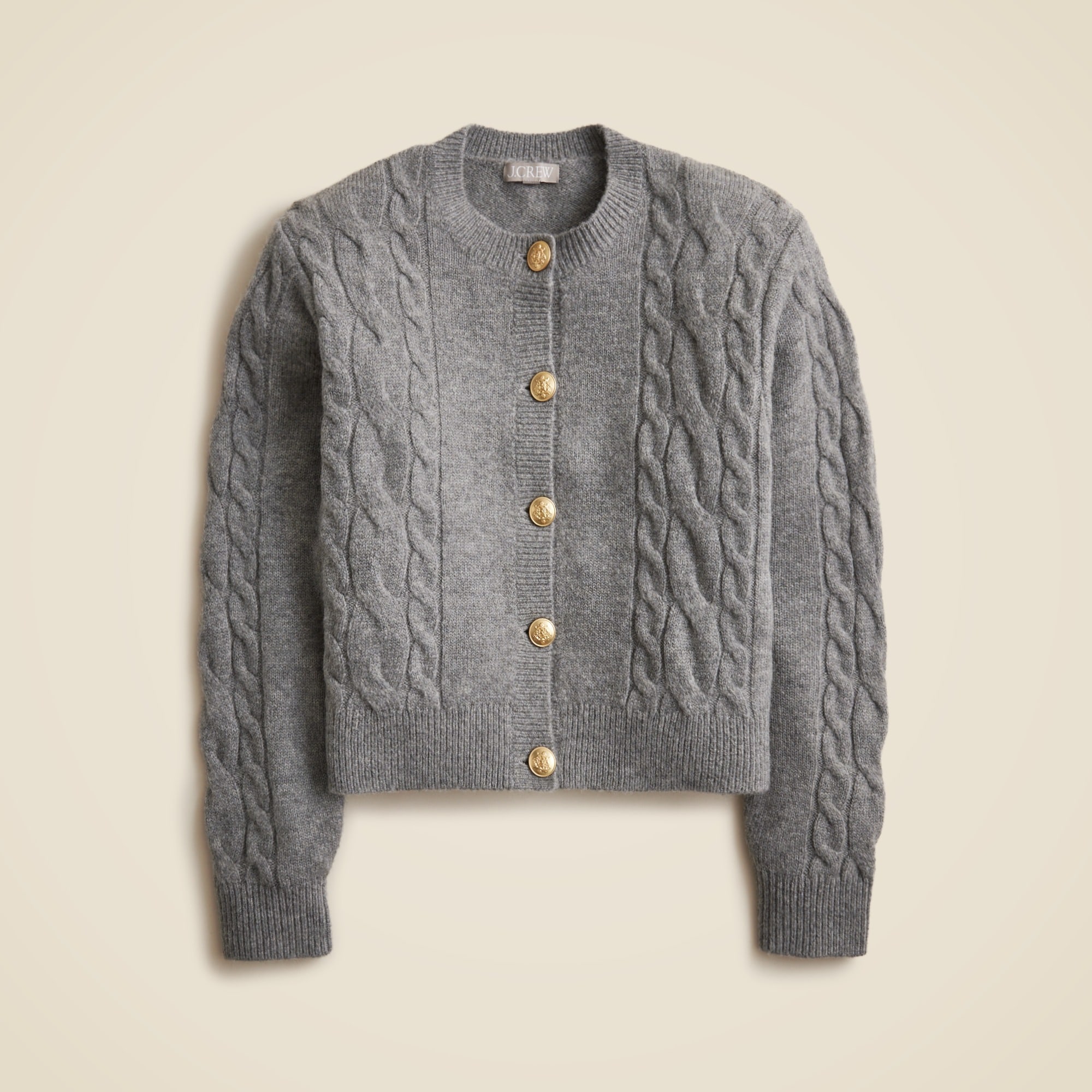 Cable-knit cardigan