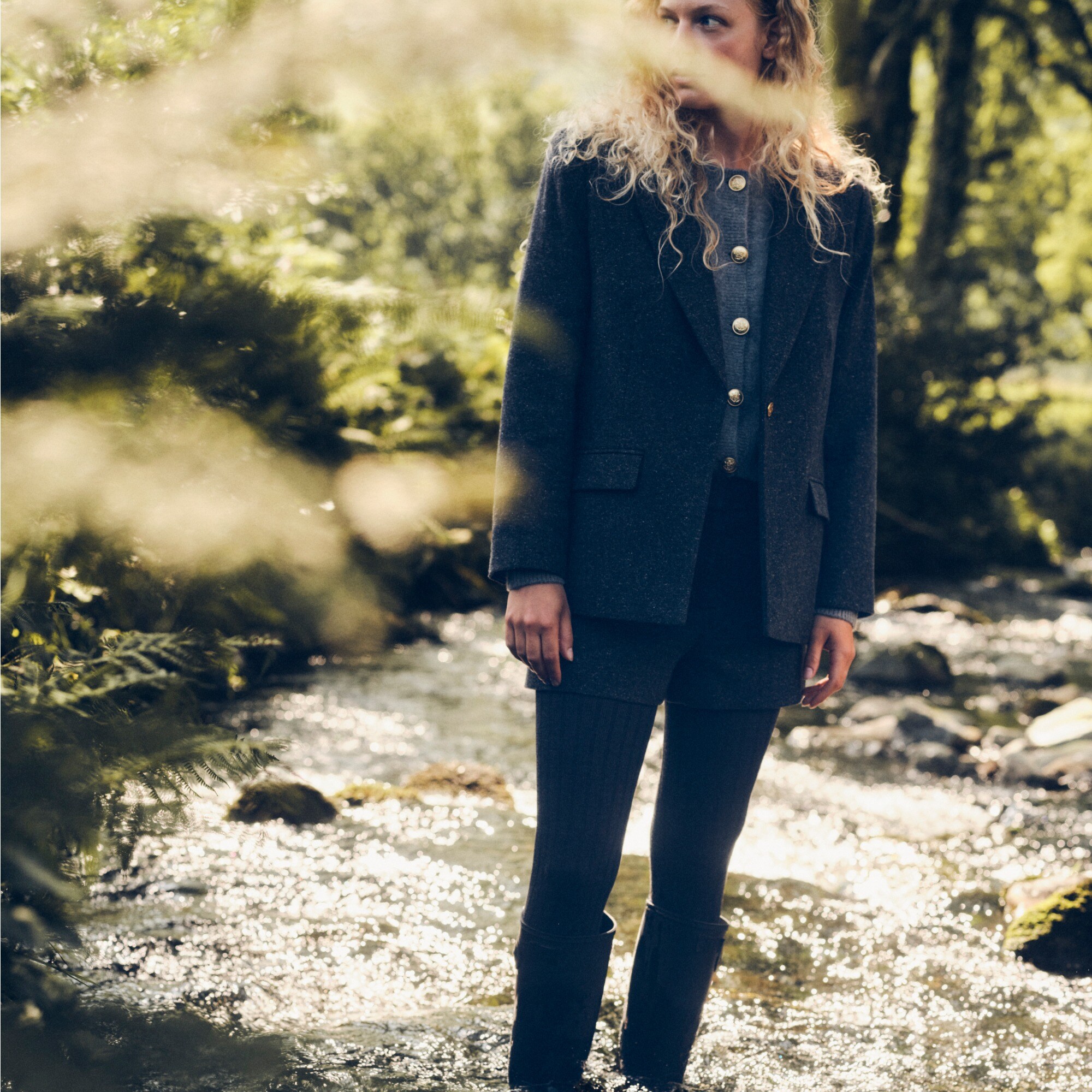 Cable-knit cardigan