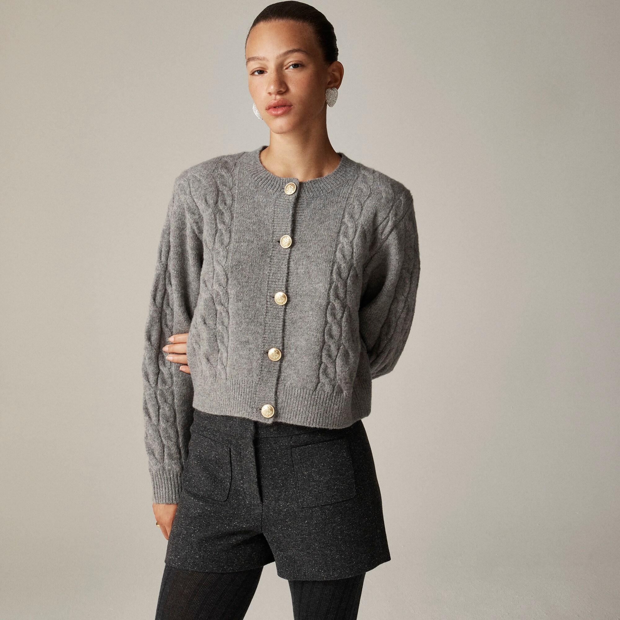 J.Crew Cable knit Cardigan Sweater For Women