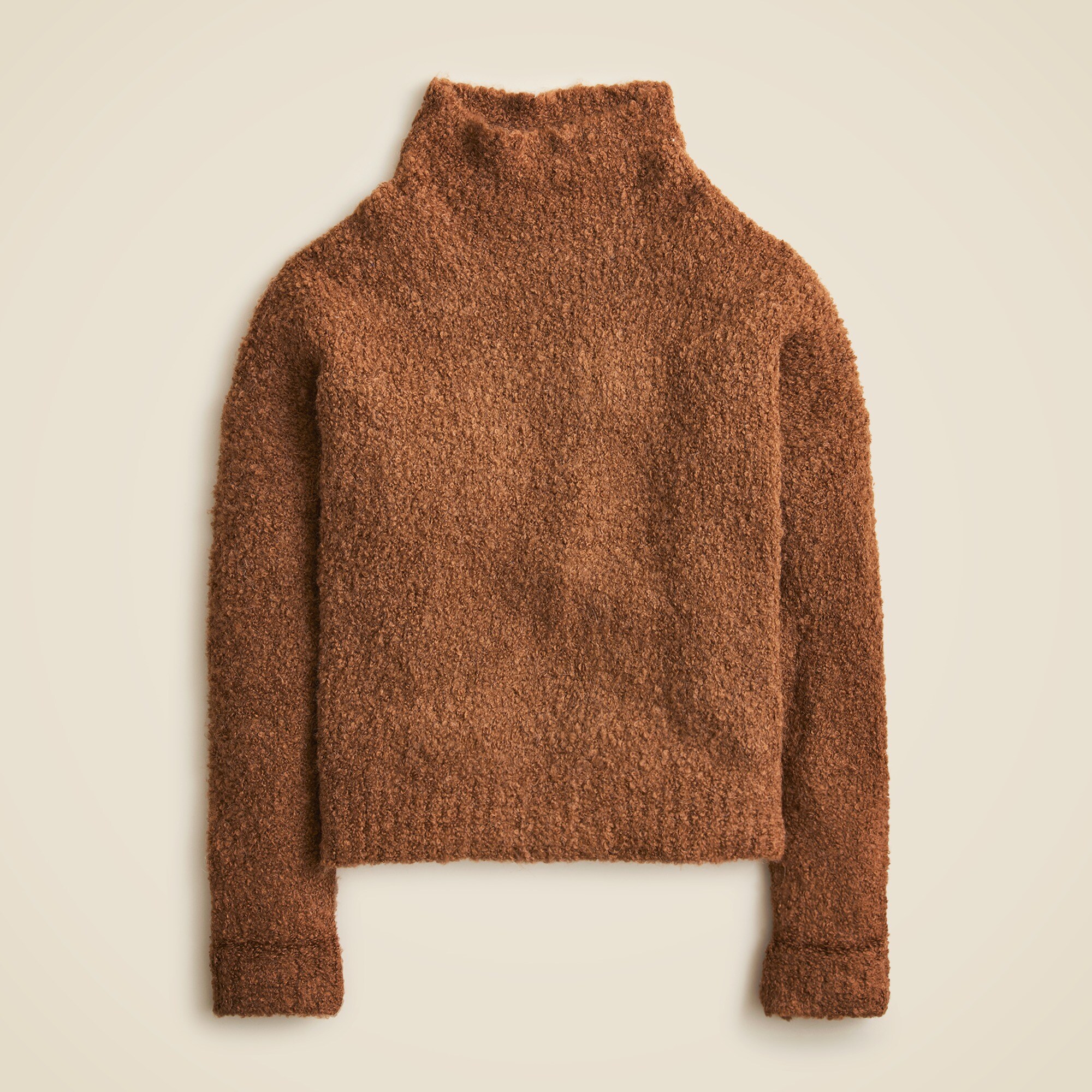  Turtleneck sweater in boucl&eacute; yarn