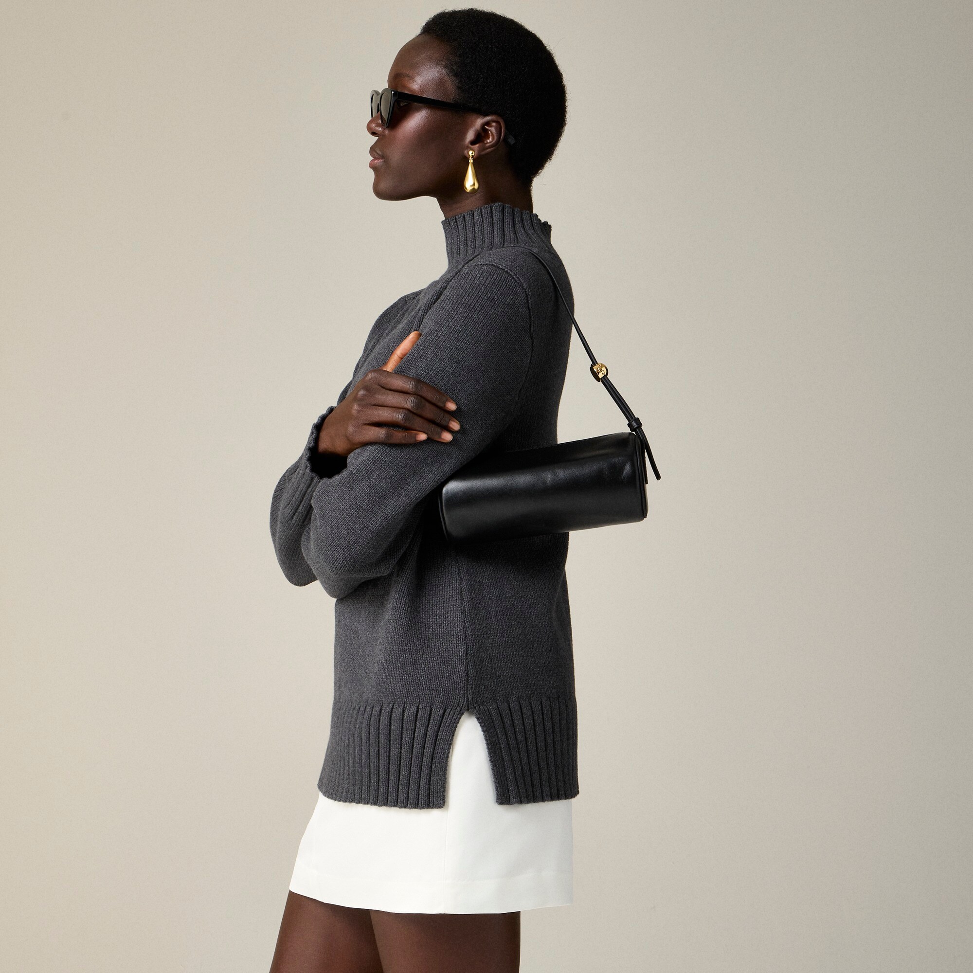 Cotton turtleneck sweater