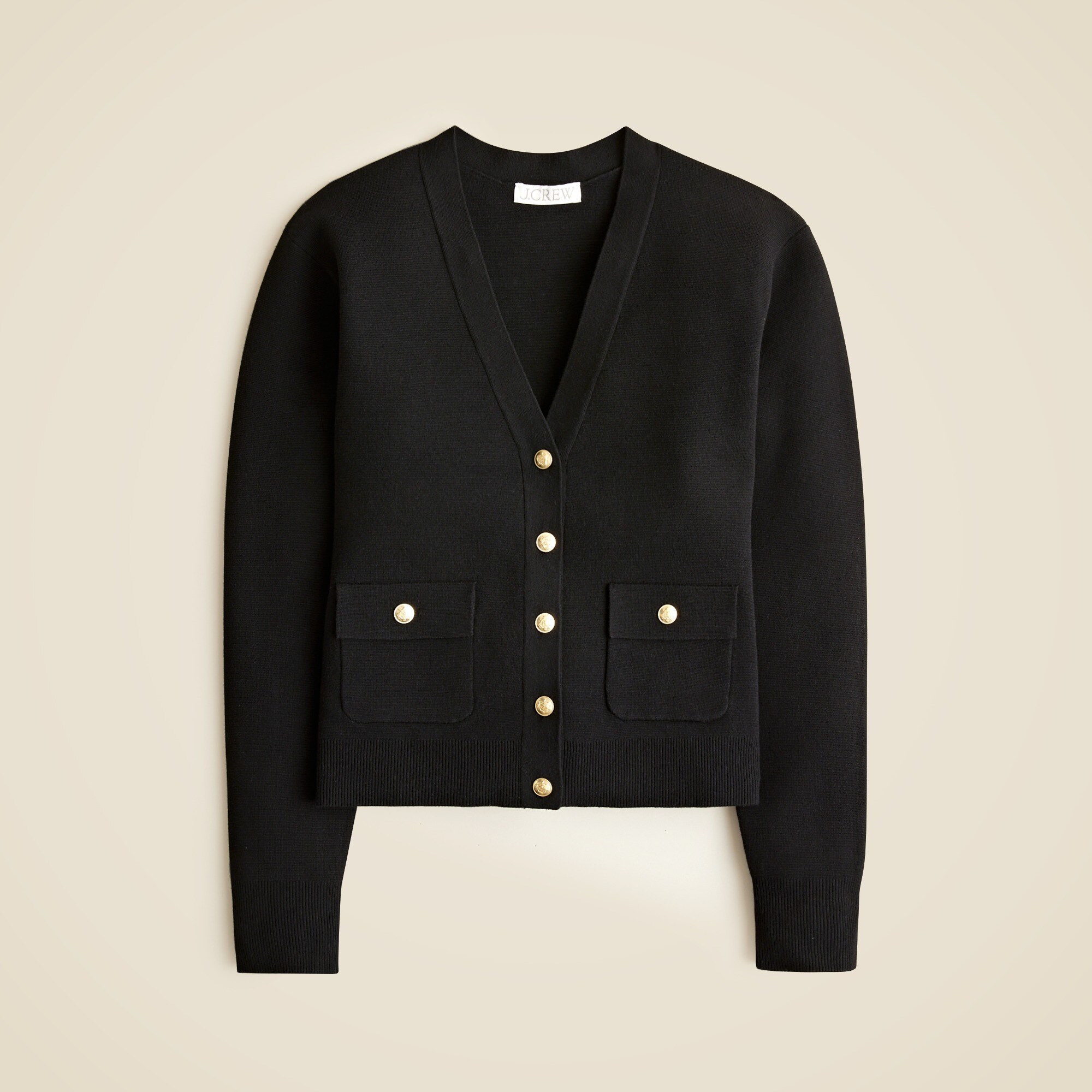 Patch-pocket cardigan