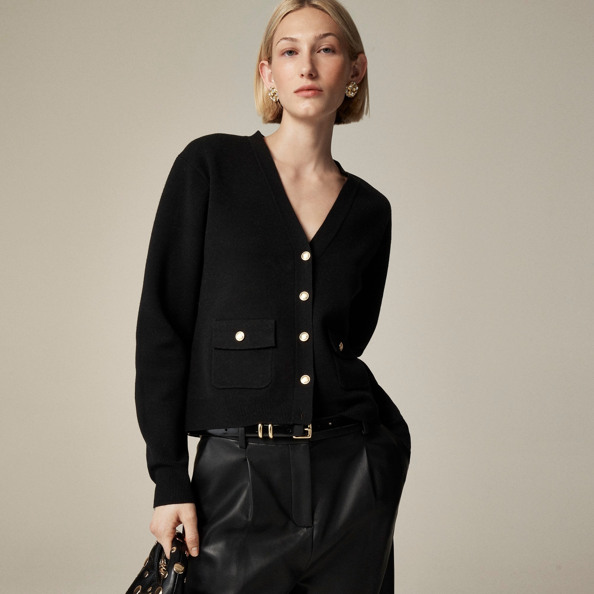 Patch-pocket cardigan - image 2