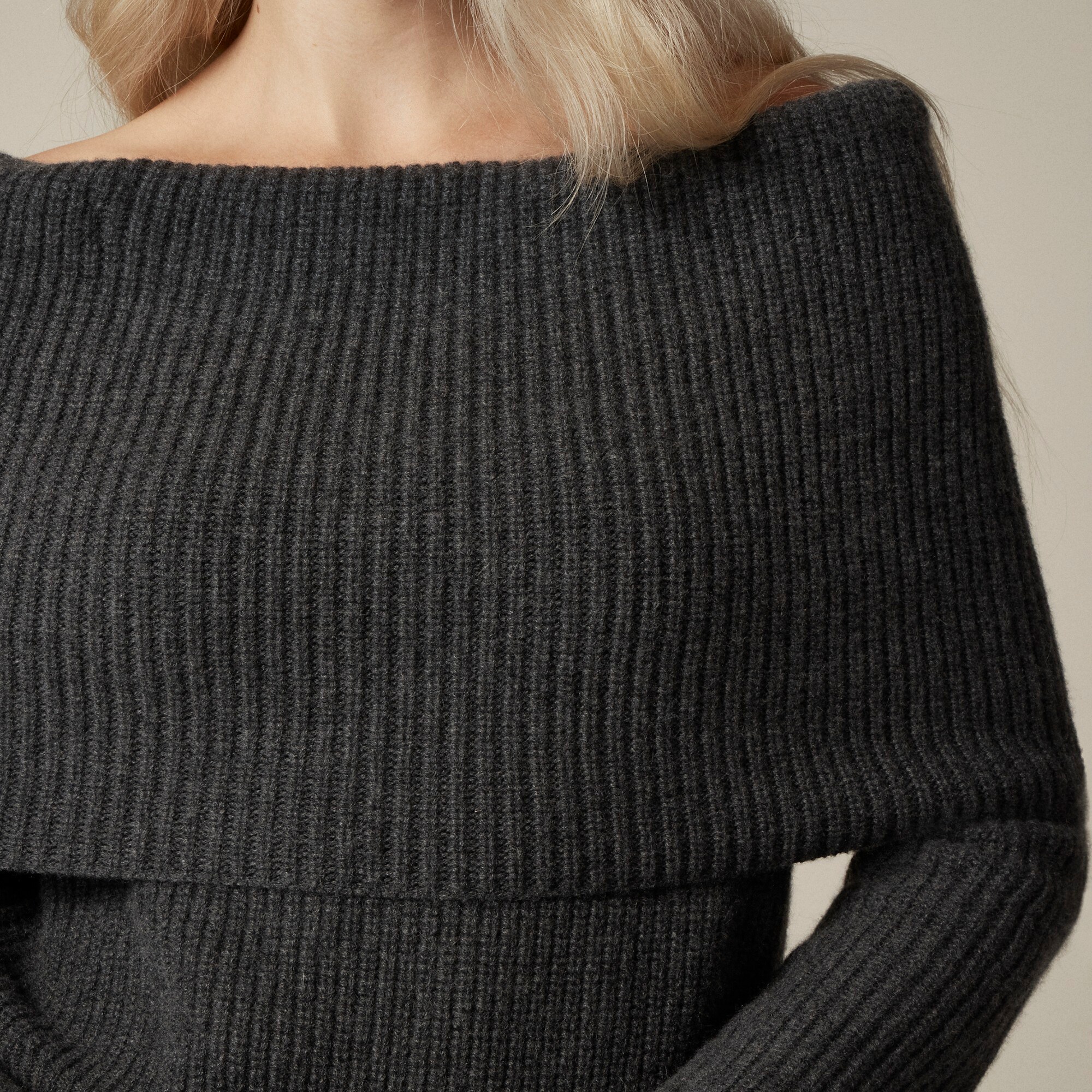Collection Cashmere Off-the-shoulder Sweater-top For Women | J.Crew