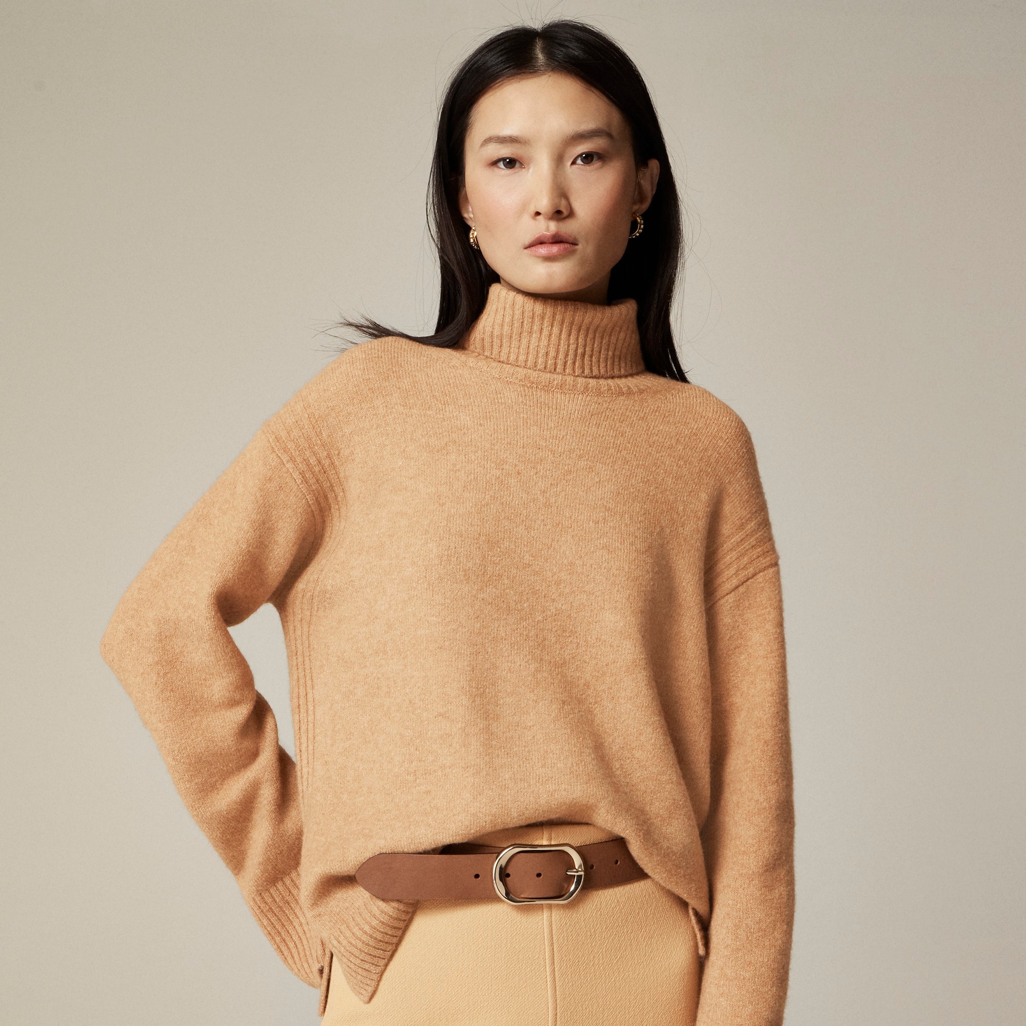 Turtleneck sweater in Supersoft yarn