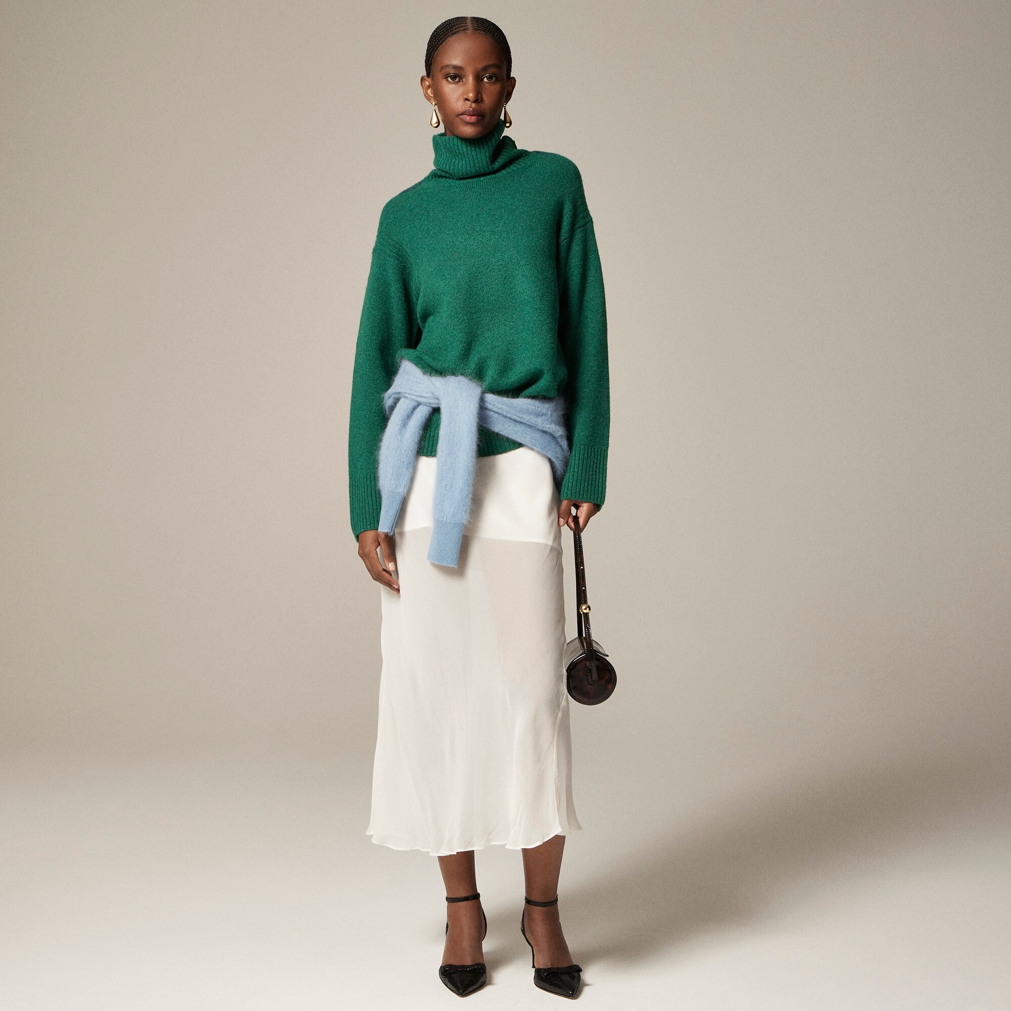 Turtleneck sweater in Supersoft yarn