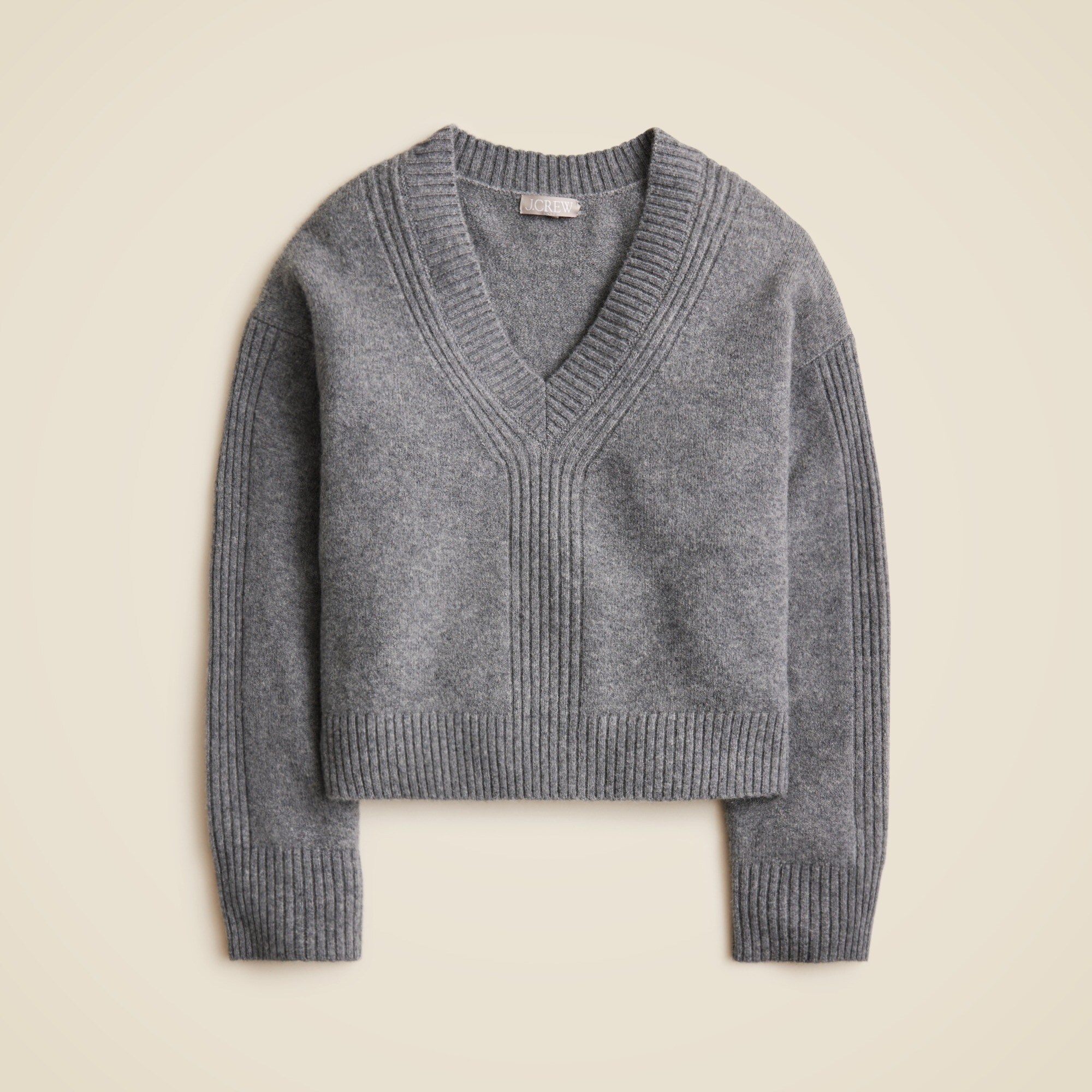 Relaxed V-neck sweater in Supersoft yarn