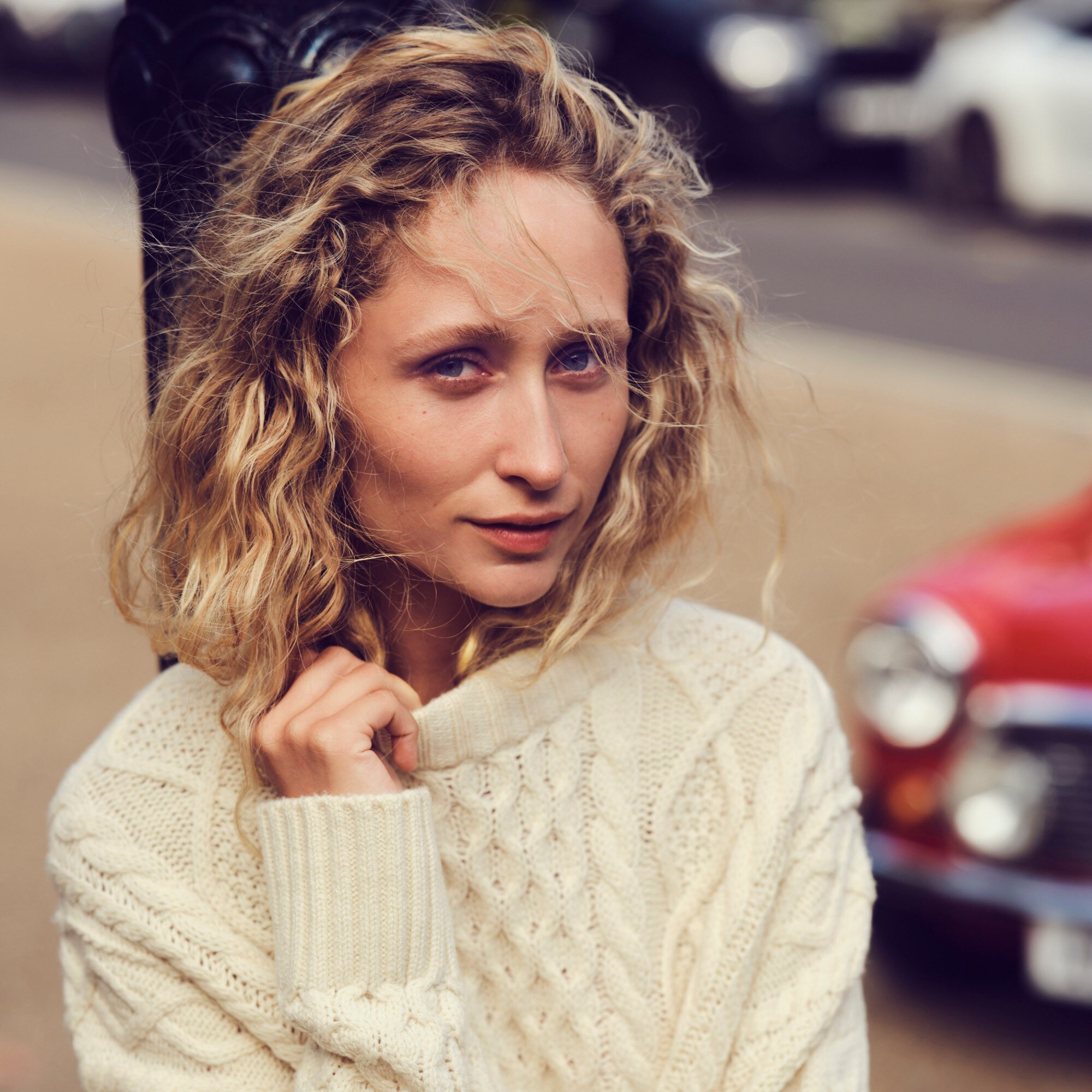 Oversized Cable-knit Crewneck Sweater For Women | J.Crew