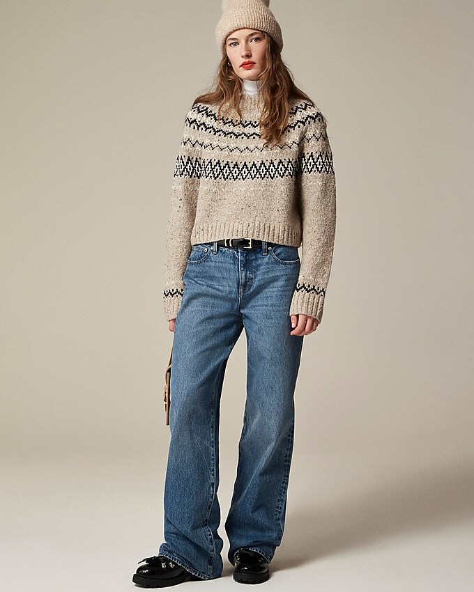J.Crew: Fair Isle Wide-mockneck Sweater For Women J.Crew: Fair Isle Wide-mockneck Sweater For Women