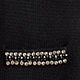 New relaxed Emilie sweater lady jacket with jewel trim BLACK new relaxed emilie sweater lady jacket with jewel trim for women