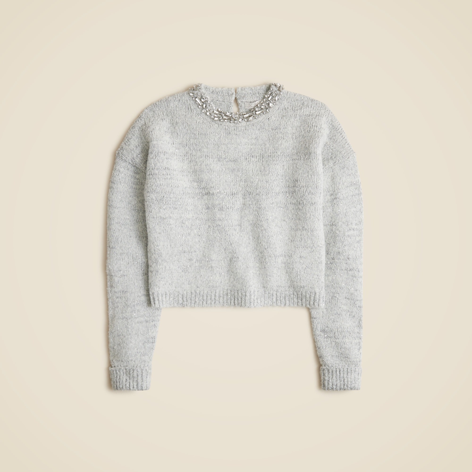 Embellished pullover sweater