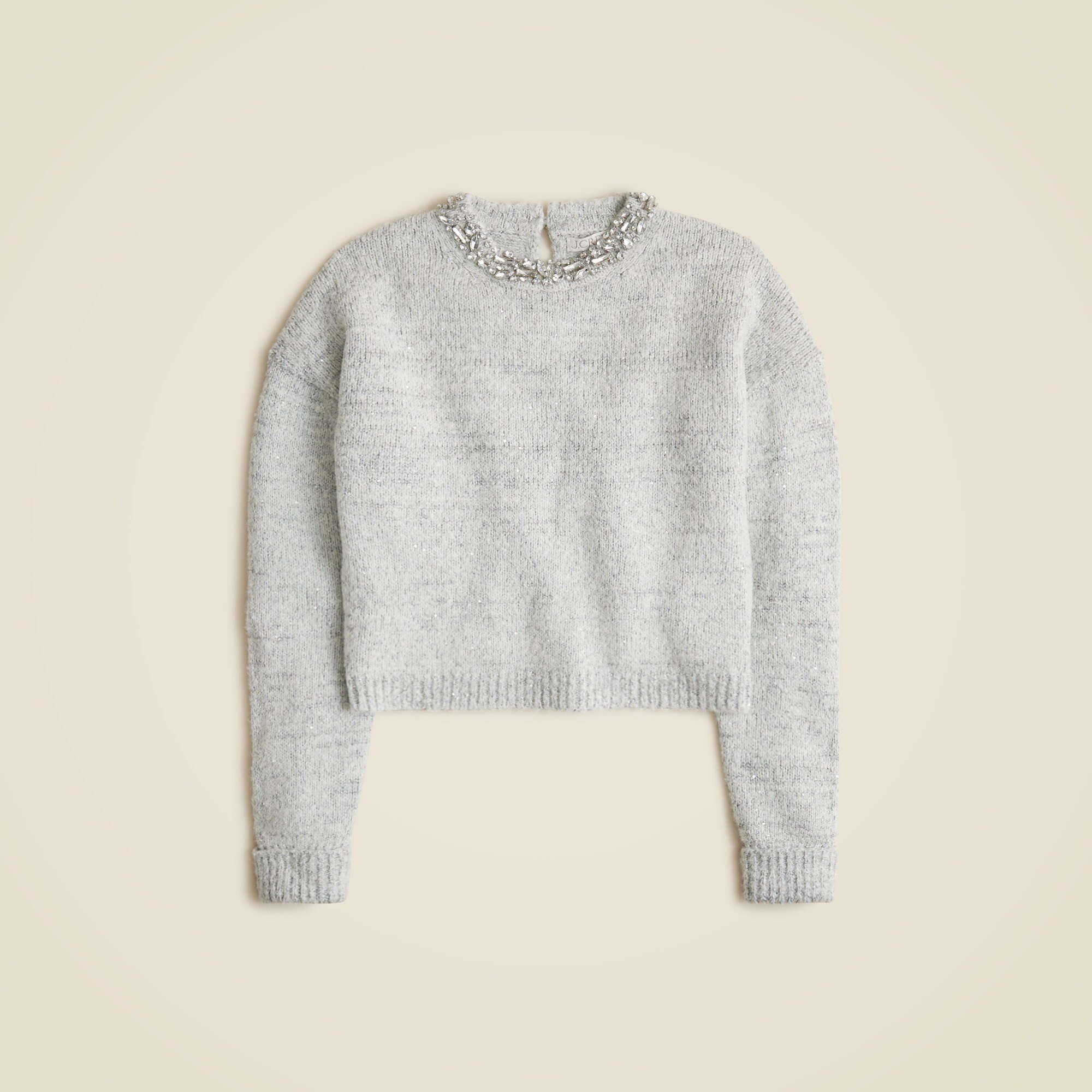 Embellished pullover sweater