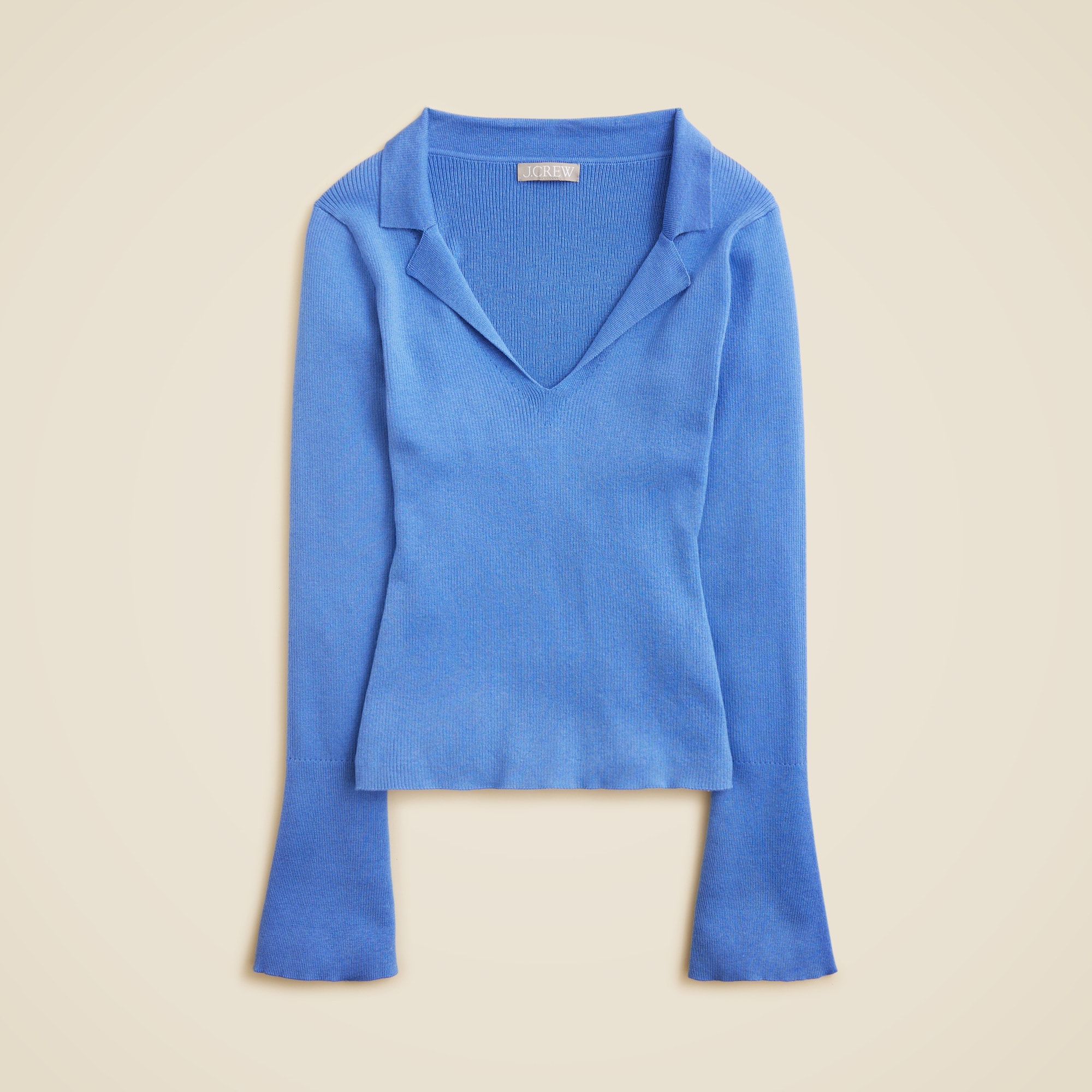 Fitted pullover sweater in TENCEL™ lyocell blend