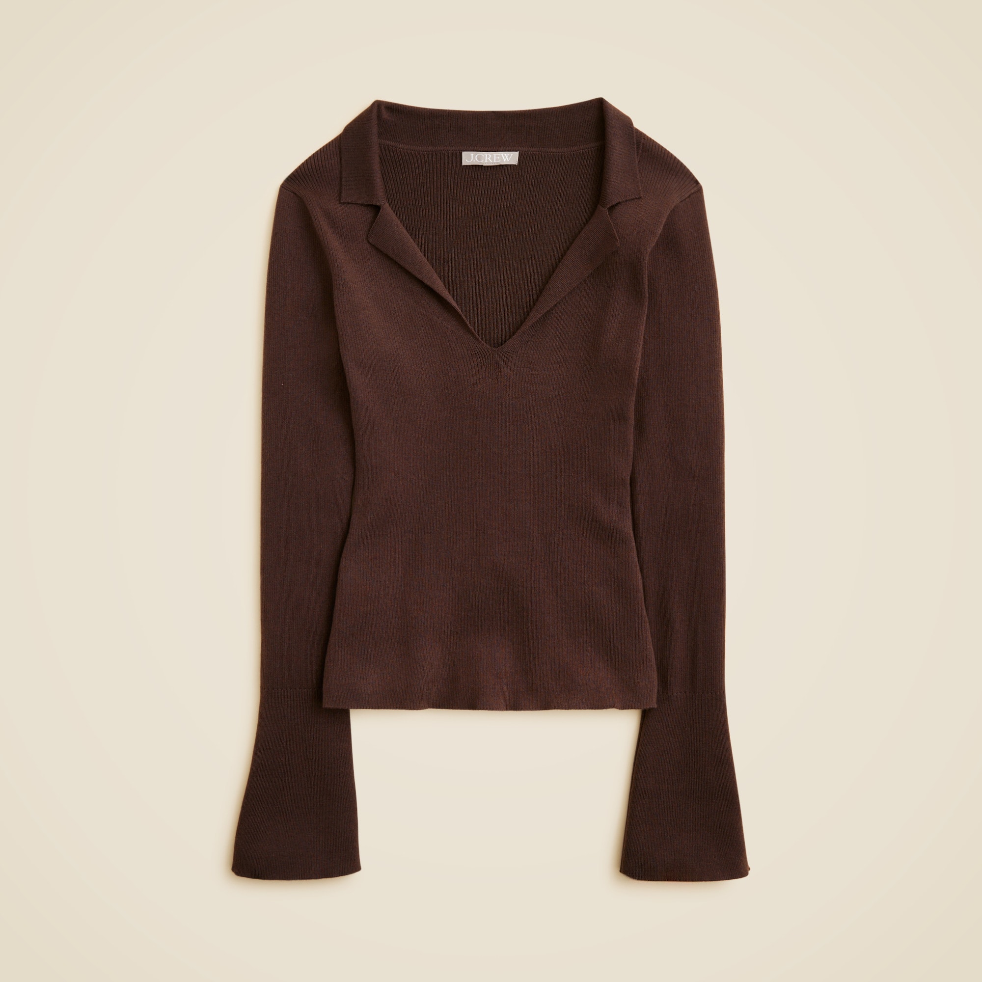 Fitted pullover sweater in TENCEL™ lyocell blend