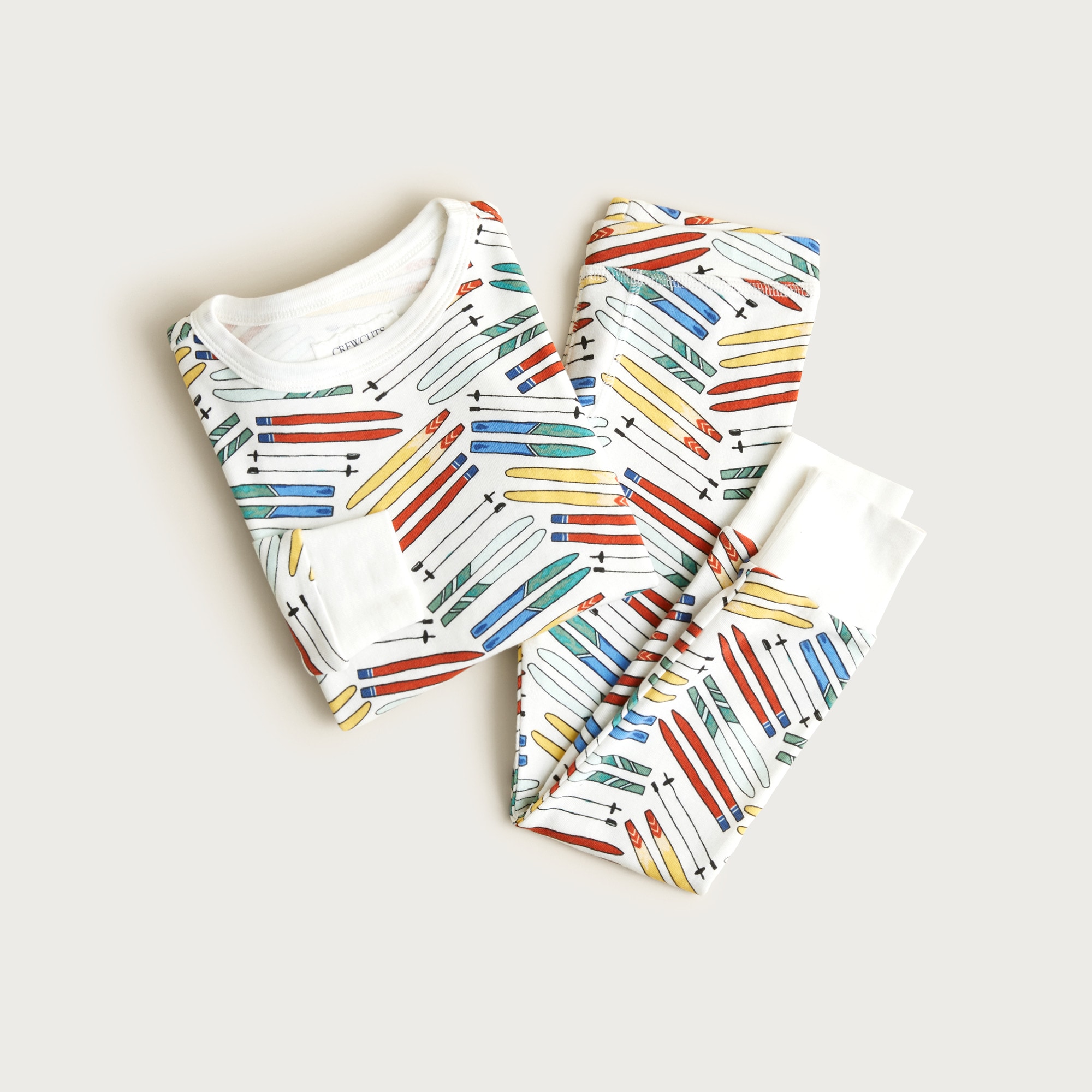 Kids' long-sleeve printed pajama set