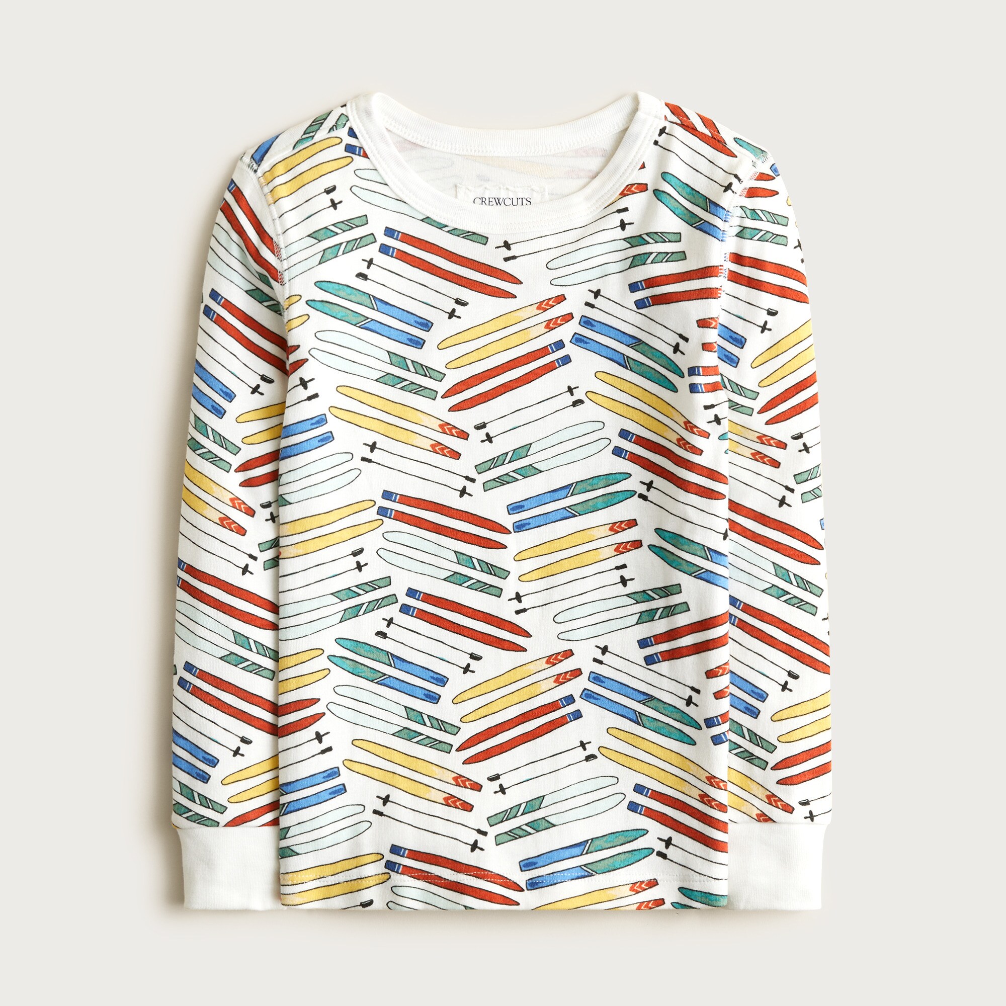 Kids' long-sleeve printed pajama set