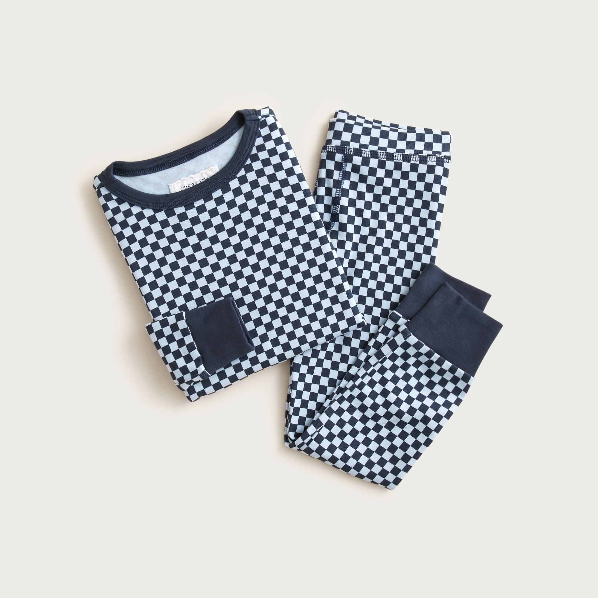 kids' long-sleeve printed pajama set for boys